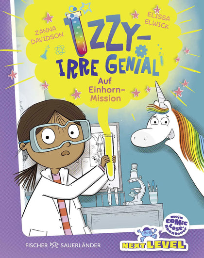 Buchcover von 'Izzy – irre genial: Auf Einhorn-Mission' - Gebundene Ausgabe von Zanna Davidson