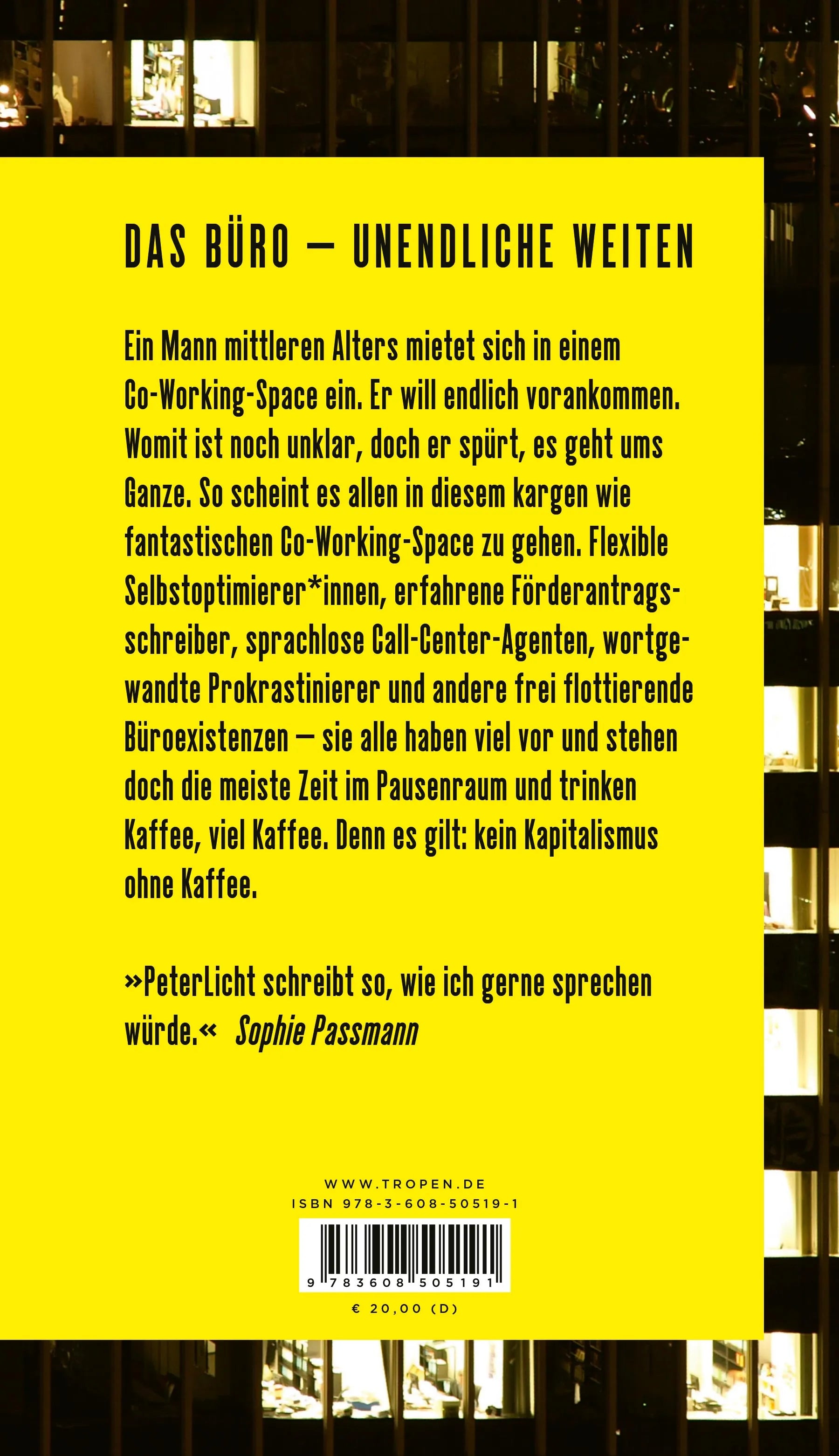 Buchrückseite von 'Ja okay, aber' mit Klappentext - Gebundene Ausgabe