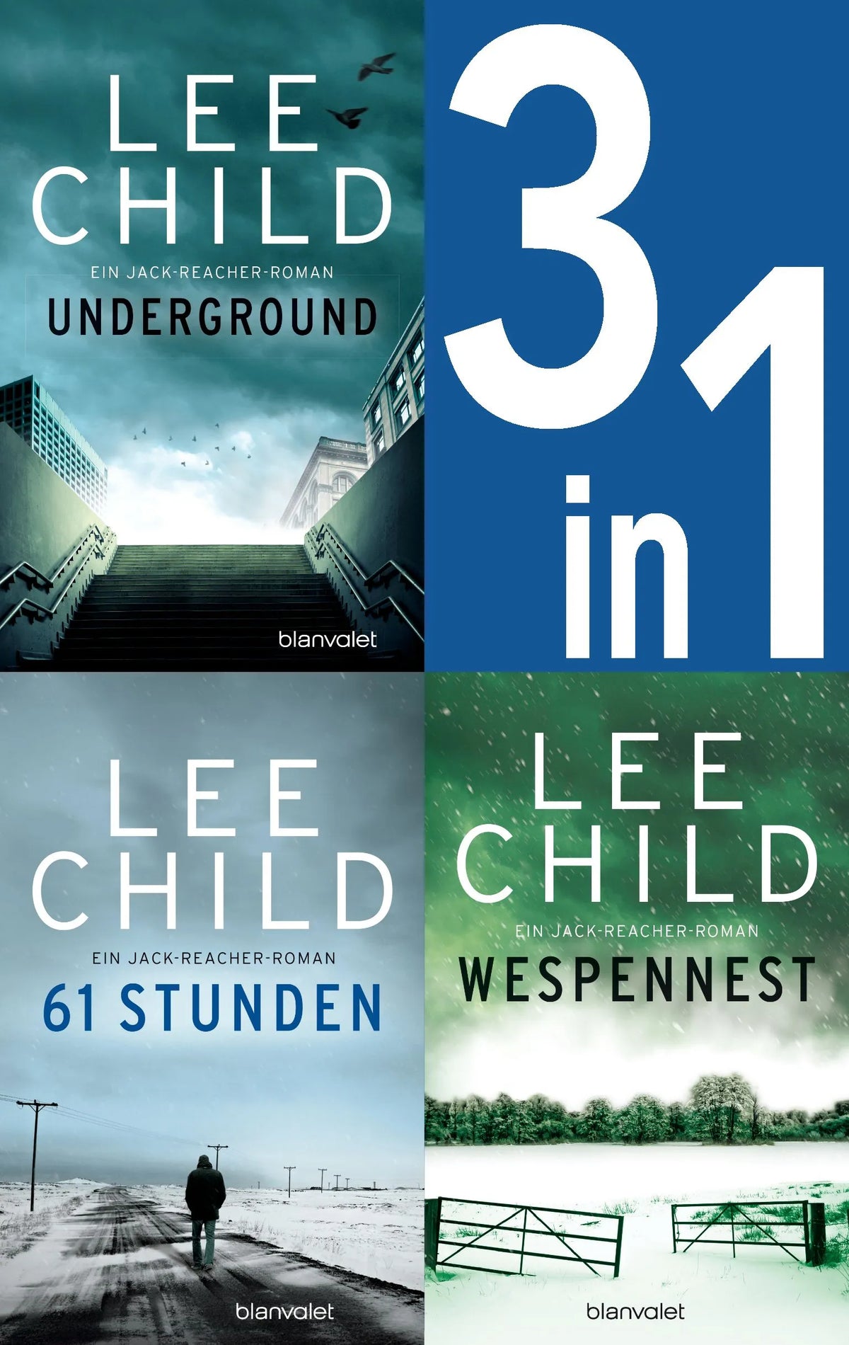 Cover: Jack Reacher Band 13-15: Underground / 61 Stunden / Wespennest (E-Book) von Lee Child