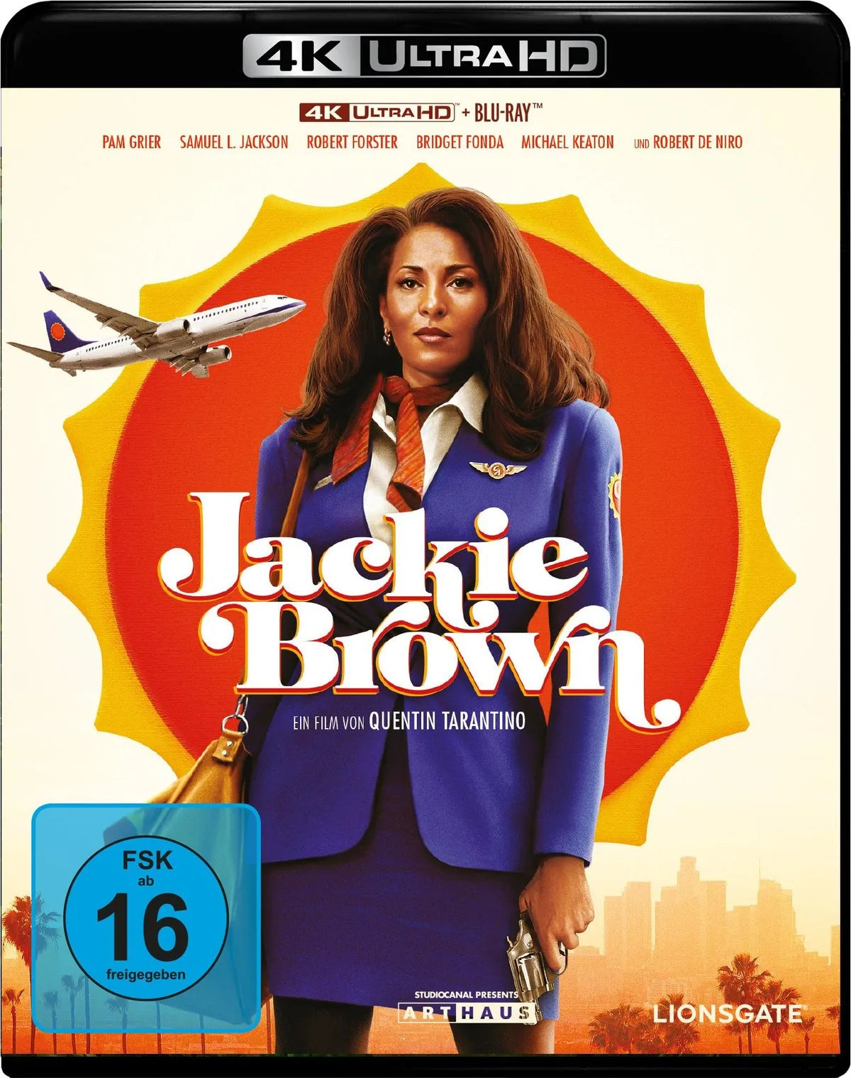 4K UHD Blu-ray-Cover: Jackie Brown. Regie: Quentin Tarantino