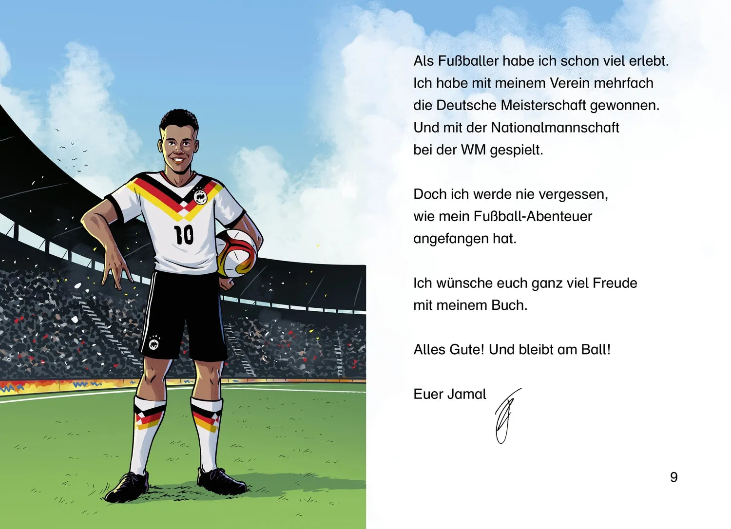 Produktansicht: Jamal Musiala. Mein Fußball-Abenteuer beginnt (Gebundene Ausgabe)