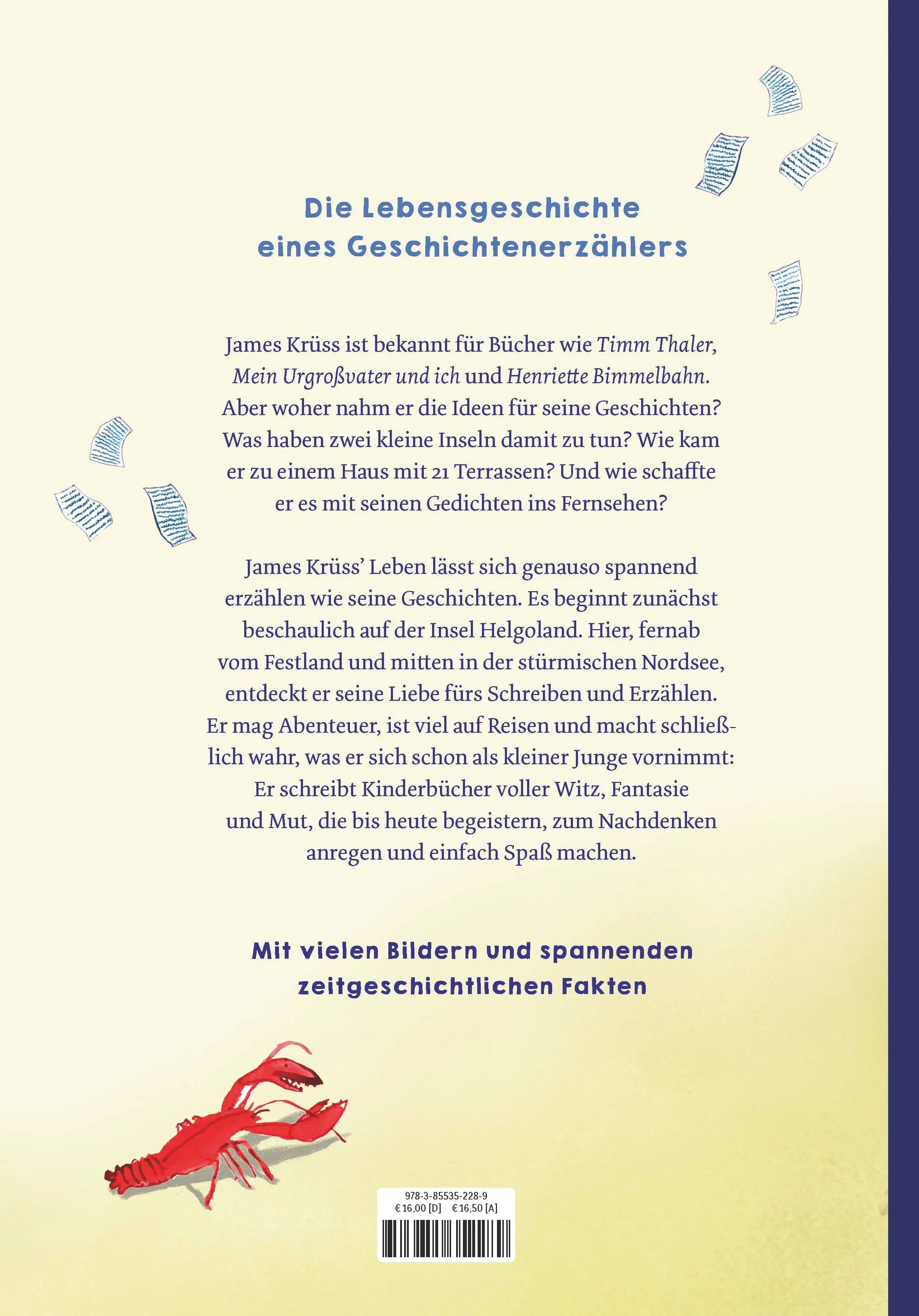 Rückseite: James Krüss – Ein Leben zwischen Inselwind und Wörtermeer (Hardcover)