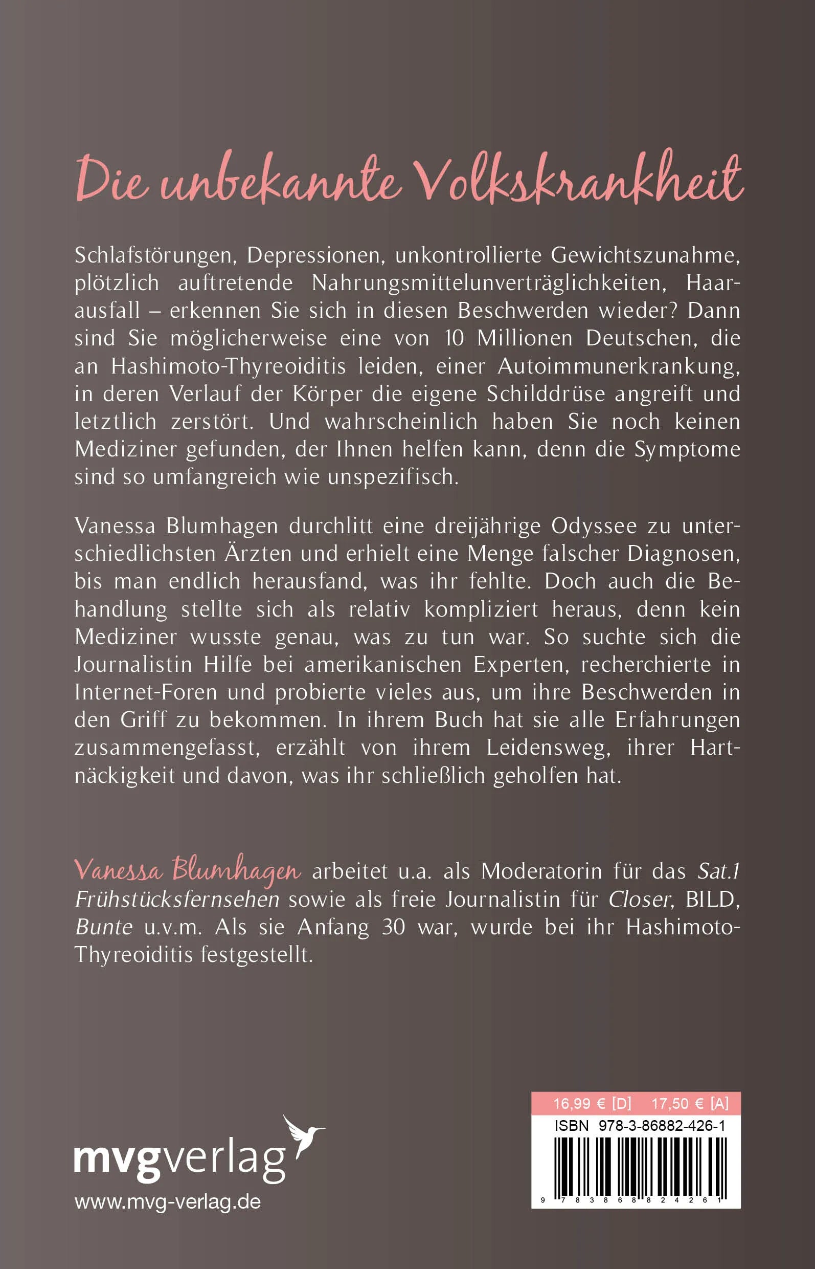 BuchrÃ¼ckseite von 'Jeden Tag wurde ich dicker und müder' mit Klappentext - Taschenbuch