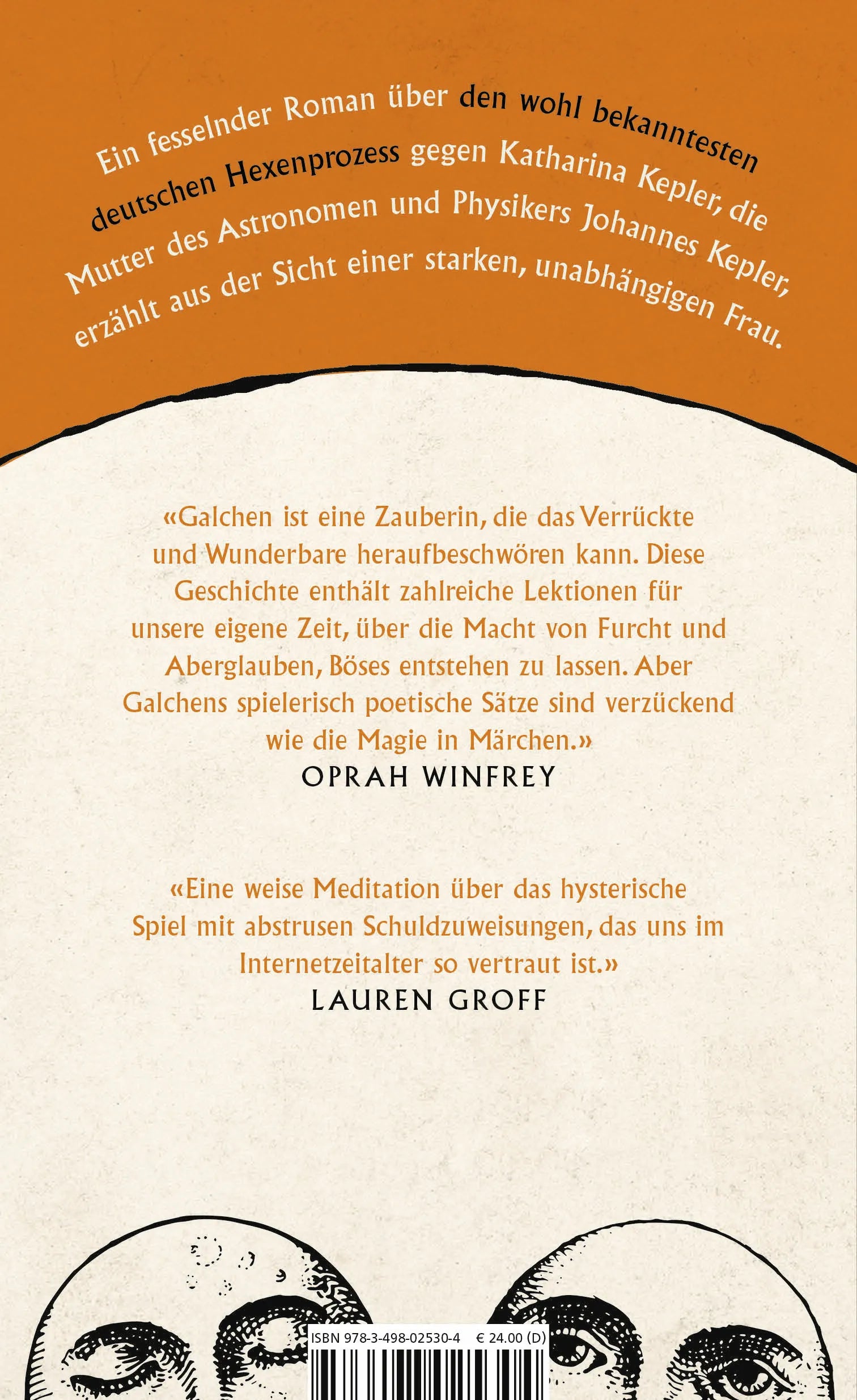 Buchrückseite von 'Jeder weiß, dass deine Mutter eine Hexe ist' mit Klappentext - Gebundene Ausgabe