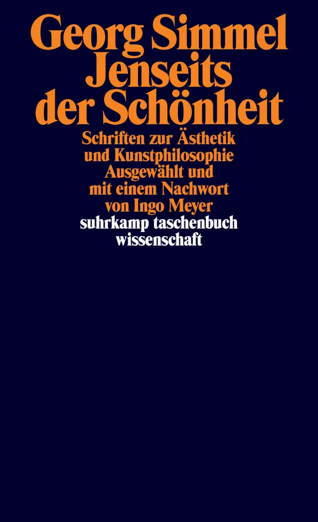 Buchcover von 'Jenseits der Schönheit' - Taschenbuch von Georg Simmel