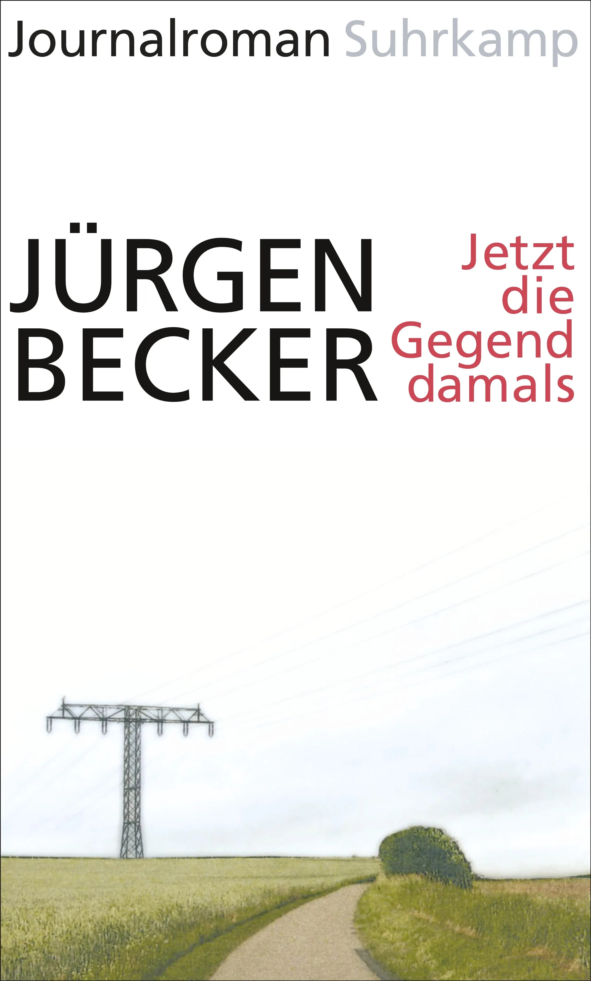 Buchcover von 'Jetzt die Gegend damals' - Gebundene Ausgabe von Jürgen Becker