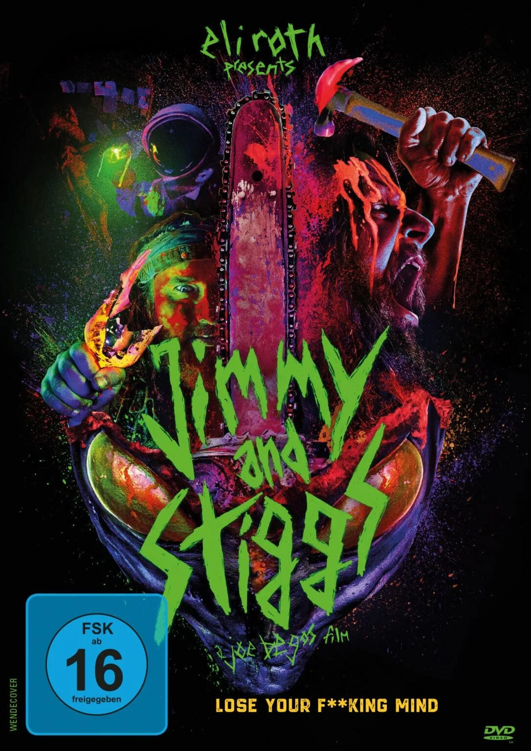 DVD-Cover: Jimmy and Stiggs. Regie: Joe Begos
