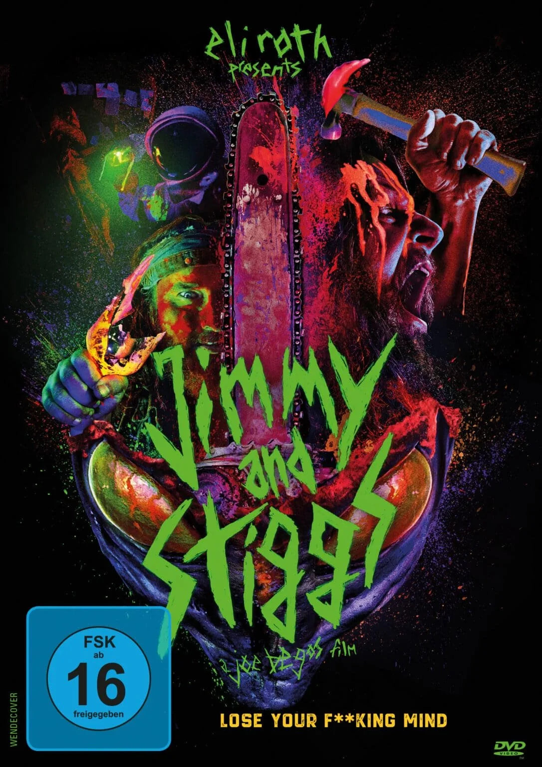 DVD-Cover: Jimmy and Stiggs. Regie: Joe Begos