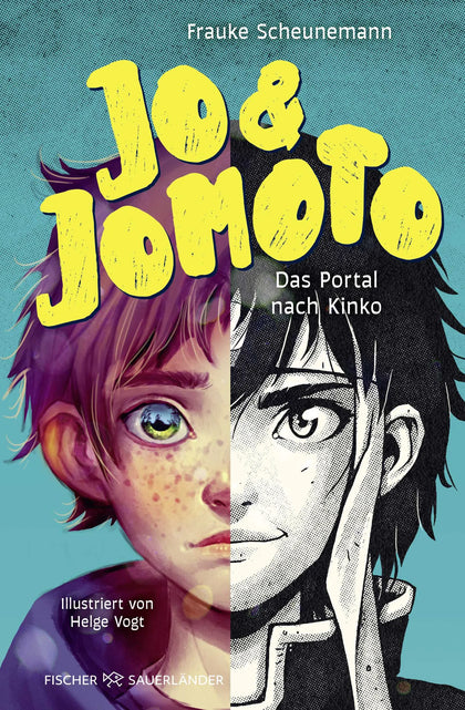 Buchcover von 'Jo &amp; Jomoto – Das Portal nach Kinko' - Gebundene Ausgabe von Frauke Scheunemann