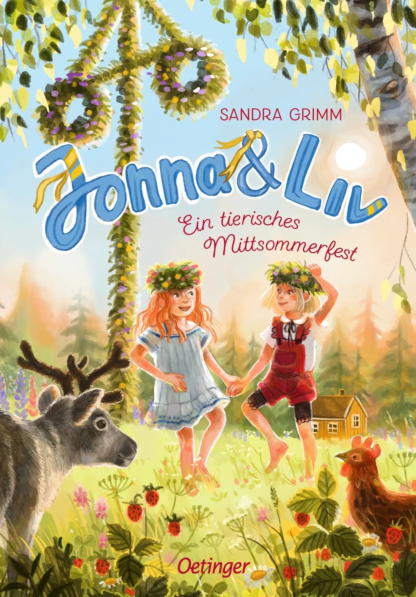 Buchcover von 'Jonna & Liv. Ein tierisches Mittsommerfest' - Gebundene Ausgabe von Sandra Grimm