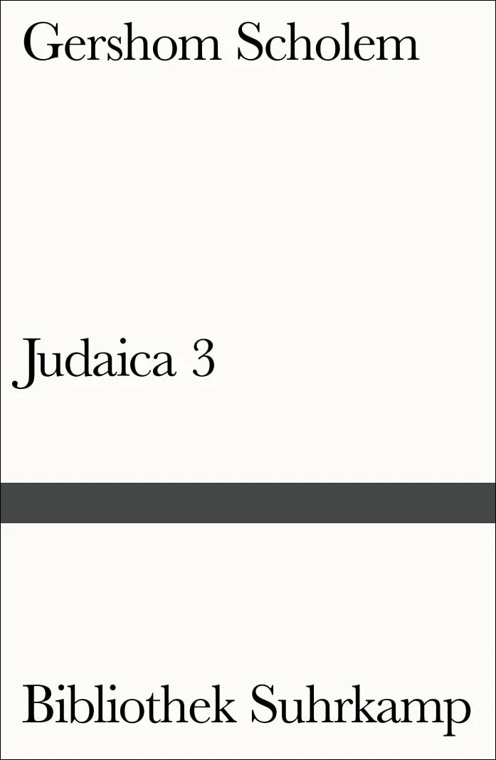 Buchcover von 'Judaica III' - Taschenbuch von Gershom Scholem