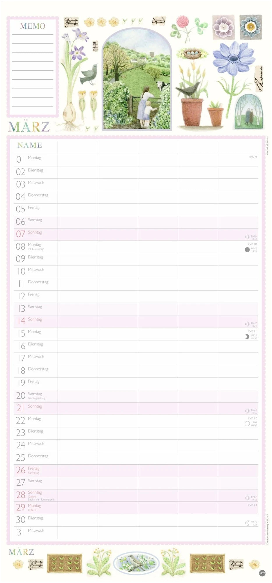 Judith Glover: Familienplaner 2027 – Ansicht