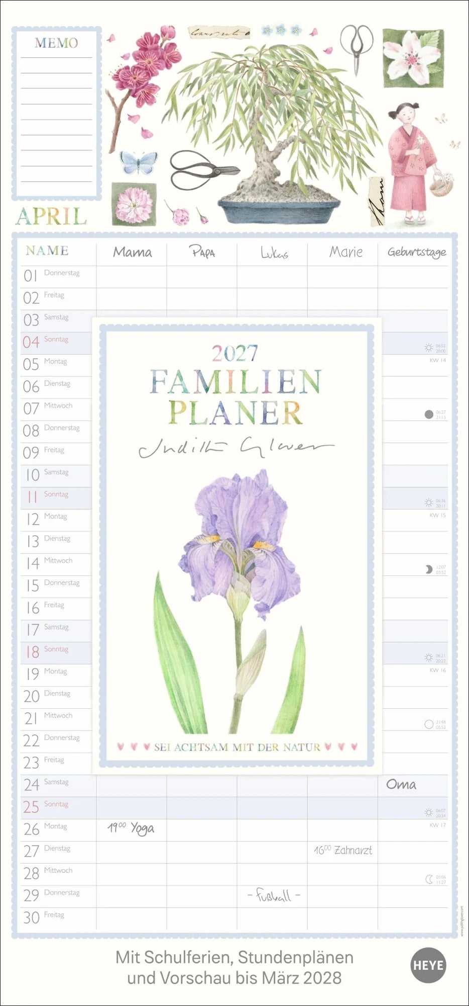 Familienplaner: Judith Glover: Familienplaner 2027