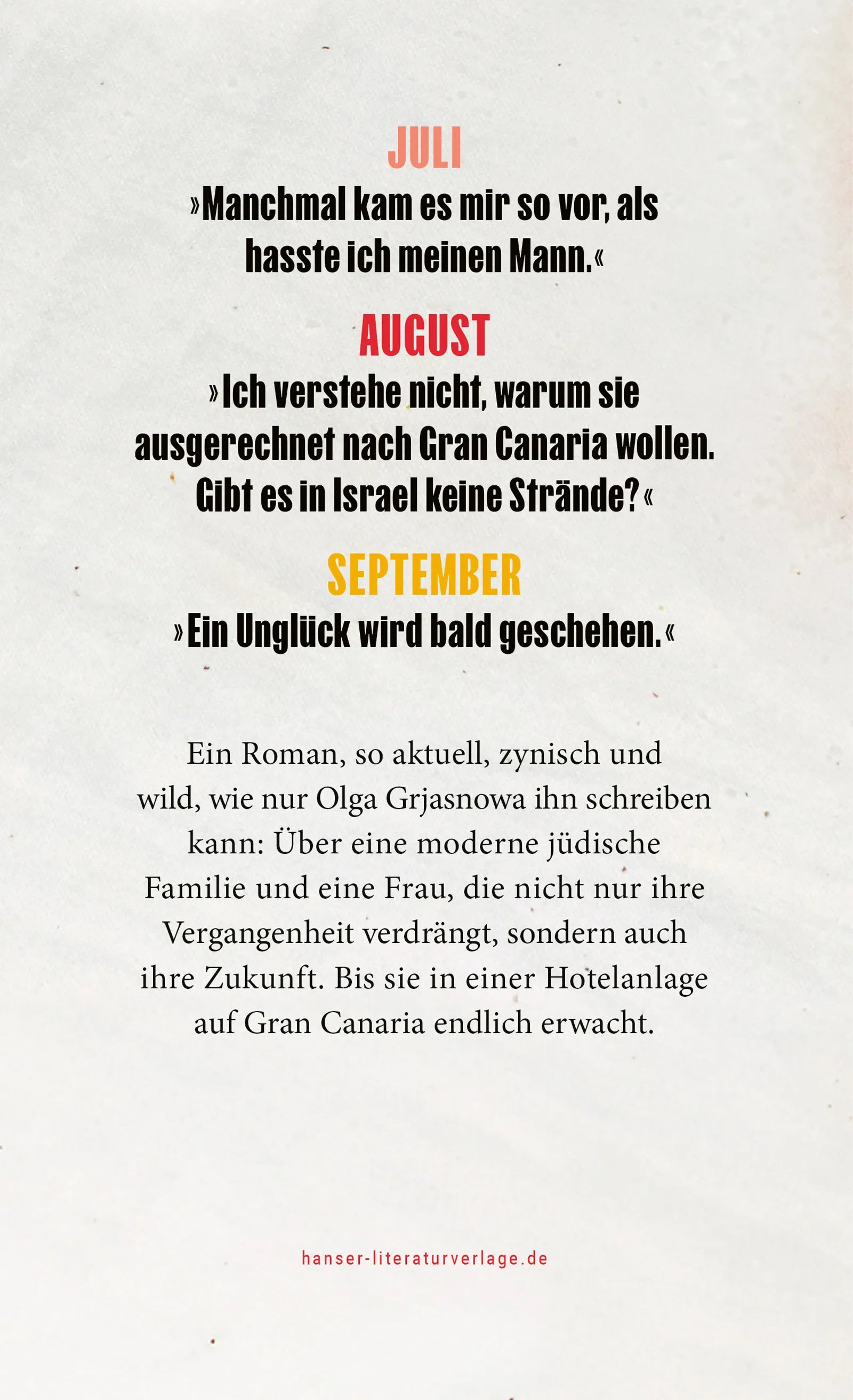 Olga Grjasnowa - Juli, August, September