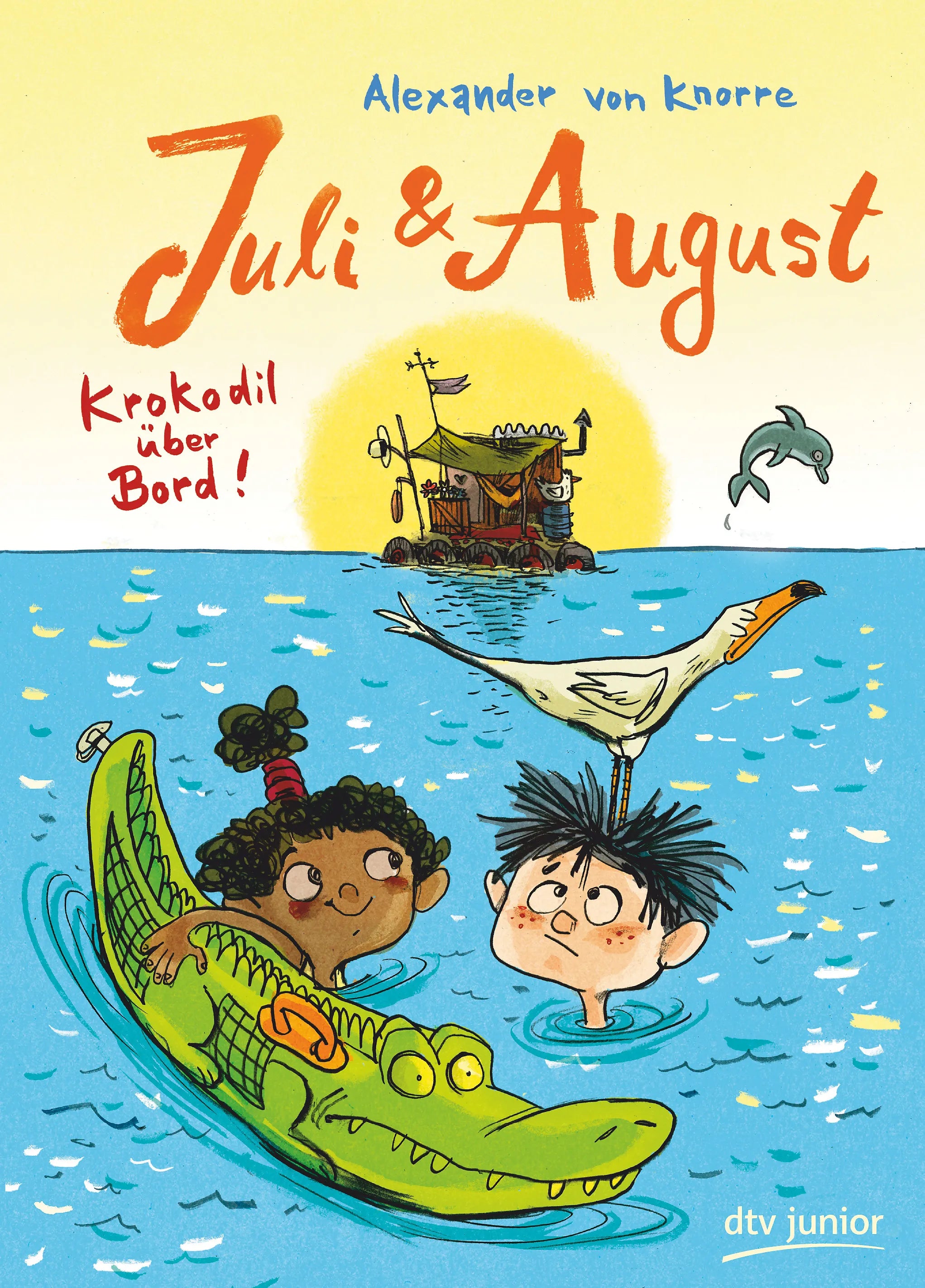 Buchcover von 'Juli und August – Krokodil über Bord' - Gebundene Ausgabe von Alexander von Knorre