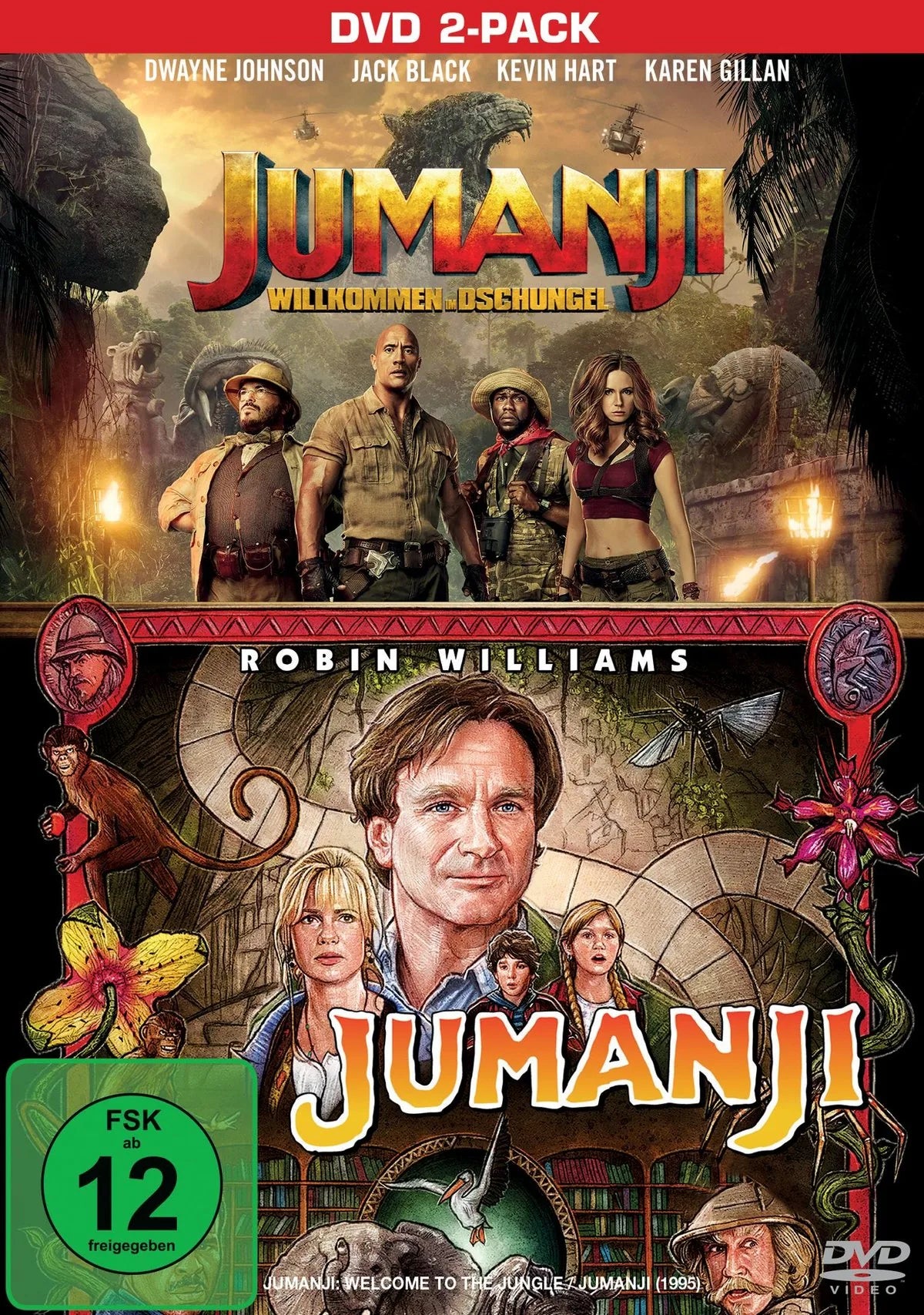 Jumanji & Jumanji - Willkommen im Dschungel - DVD