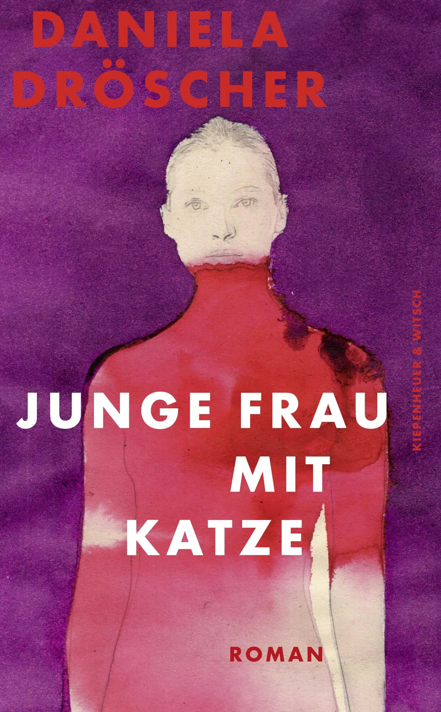 Buchcover von 'Junge Frau mit Katze' - Gebundene Ausgabe von Daniela Dröscher