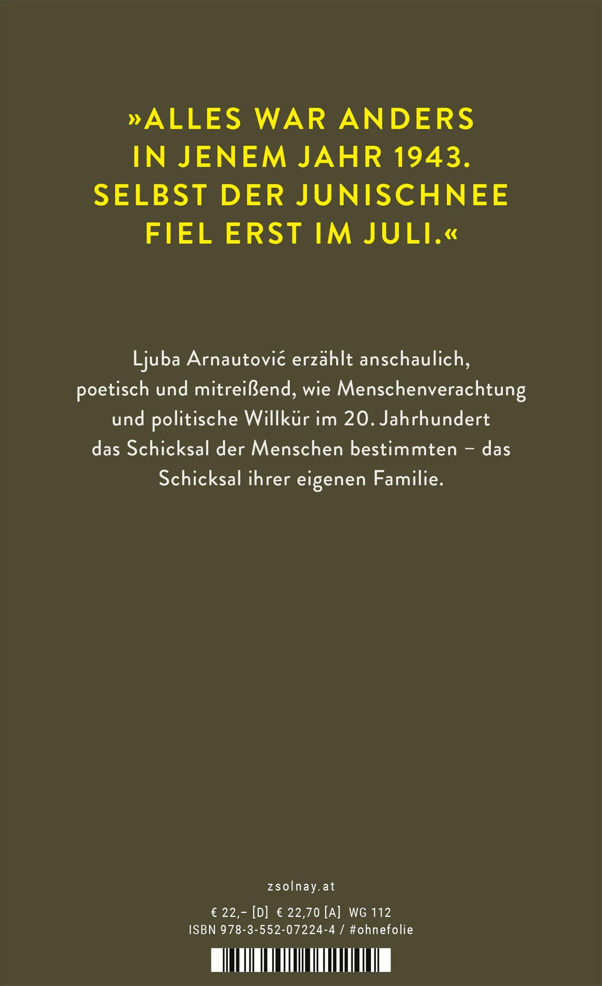 Produktansicht: Junischnee (Gebundene Ausgabe)
