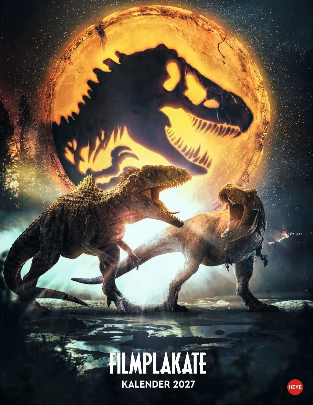 Wandkalender: Jurassic Filmplakate Posterkalender 2027