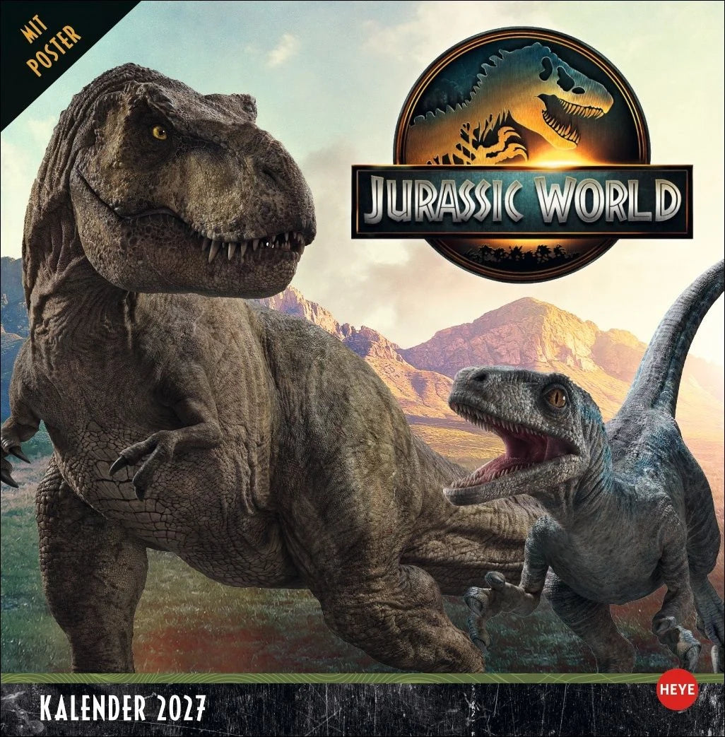 Wandkalender: Jurassic World Broschurkalender 2027