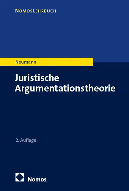 Cover: Juristische Argumentationstheorie (E-Book) von Ulfrid Neumann
