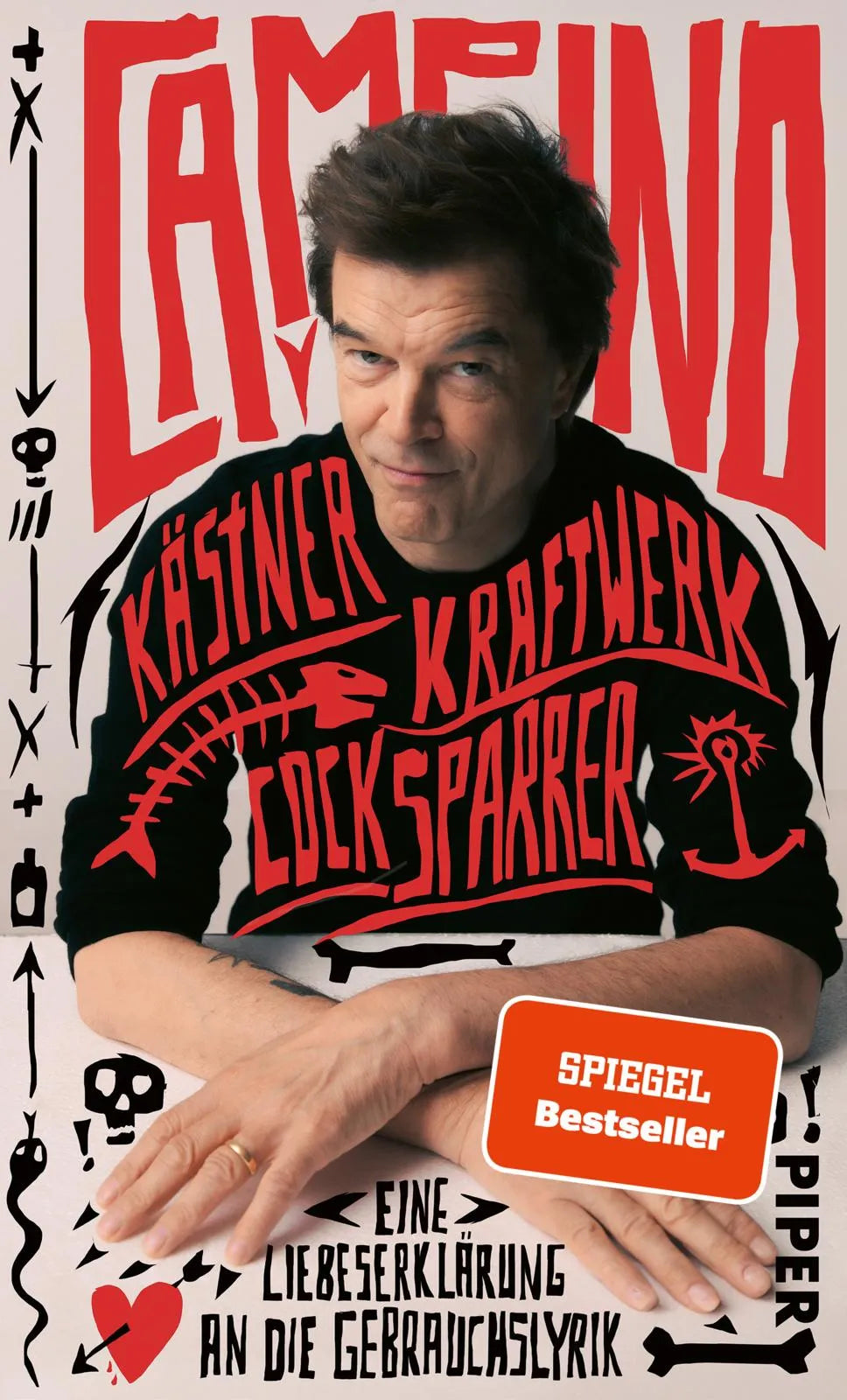Buchcover von 'Kästner, Kraftwerk, Cock Sparrer' - Gebundene Ausgabe von Campino