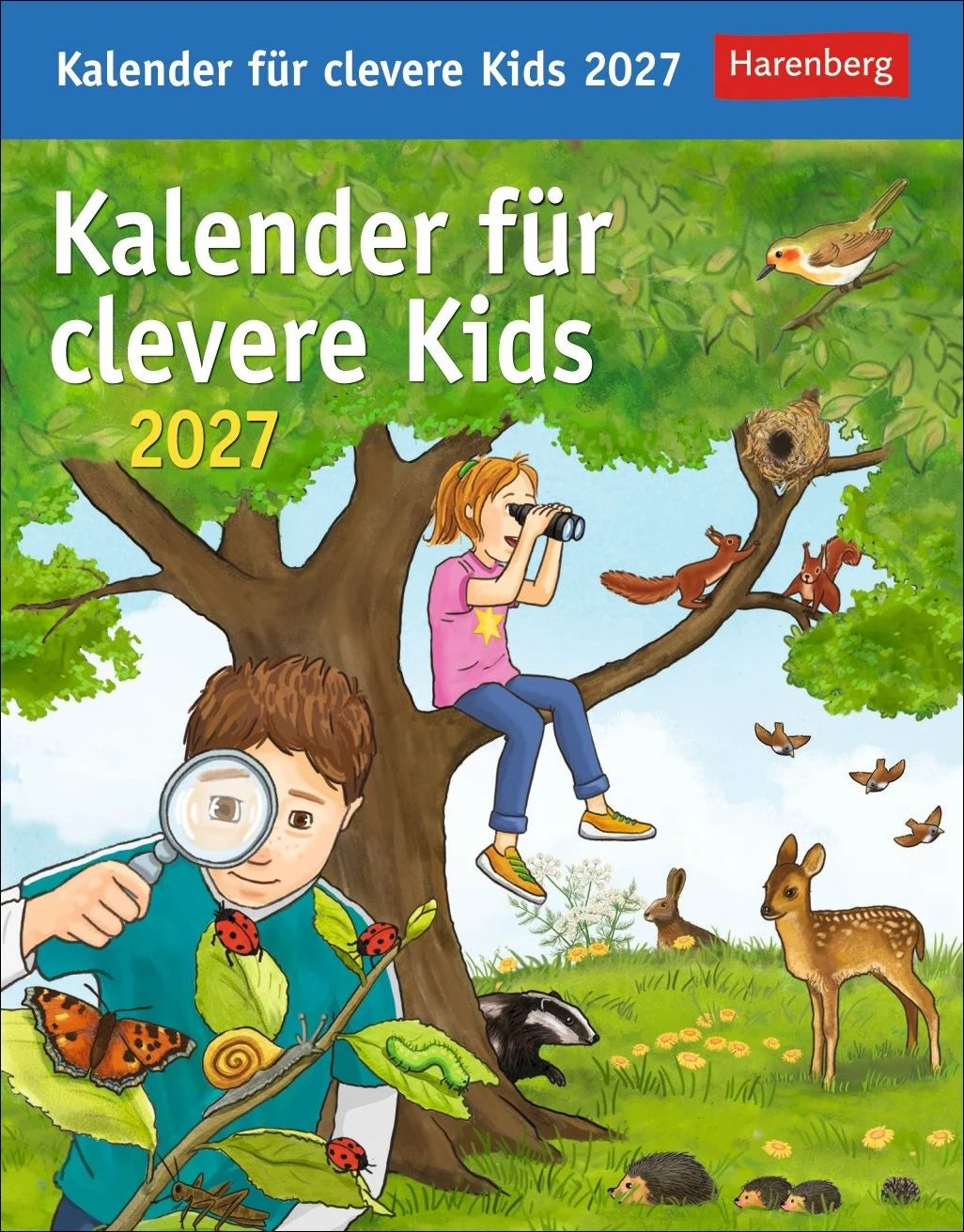 Tischkalender: Kalender für clevere Kids Tagesabreißkalender 2027