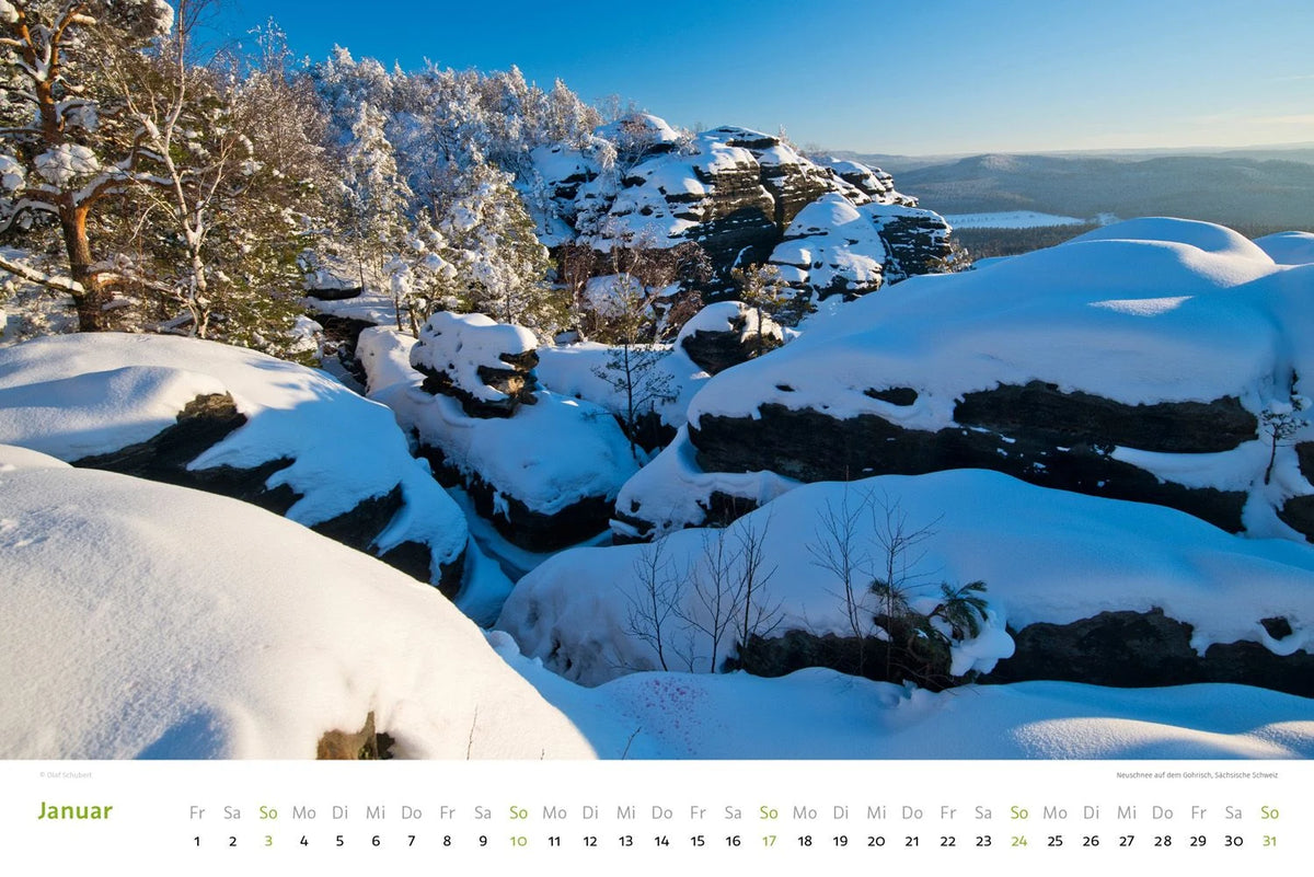 Kalender Sächsische & Böhmische Schweiz 2027 – Ansicht