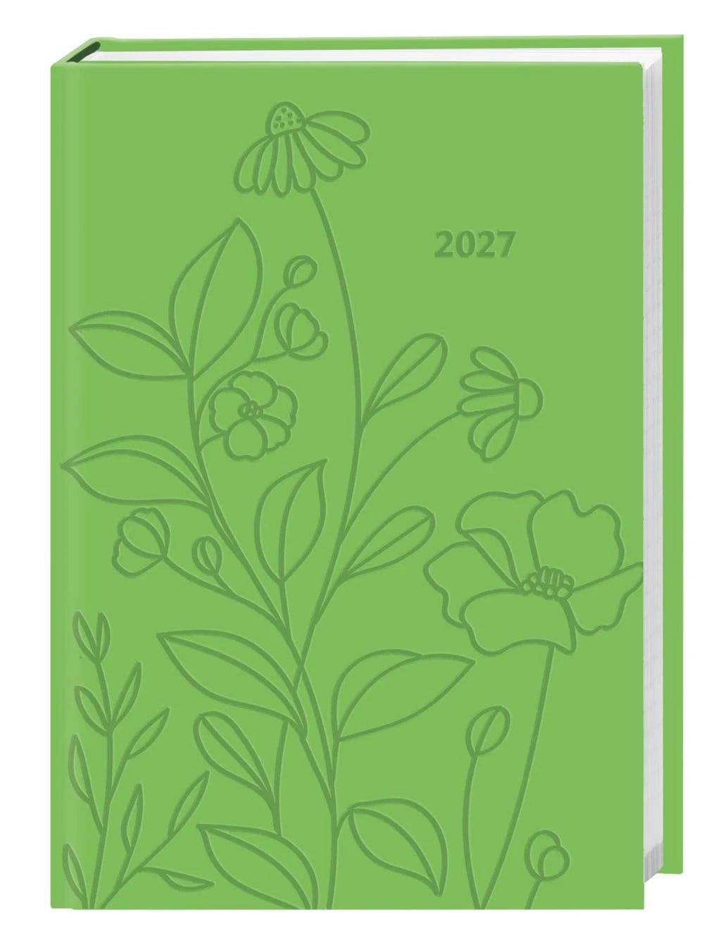 Taschenkalender: Kalenderbuch A6 grün 2027