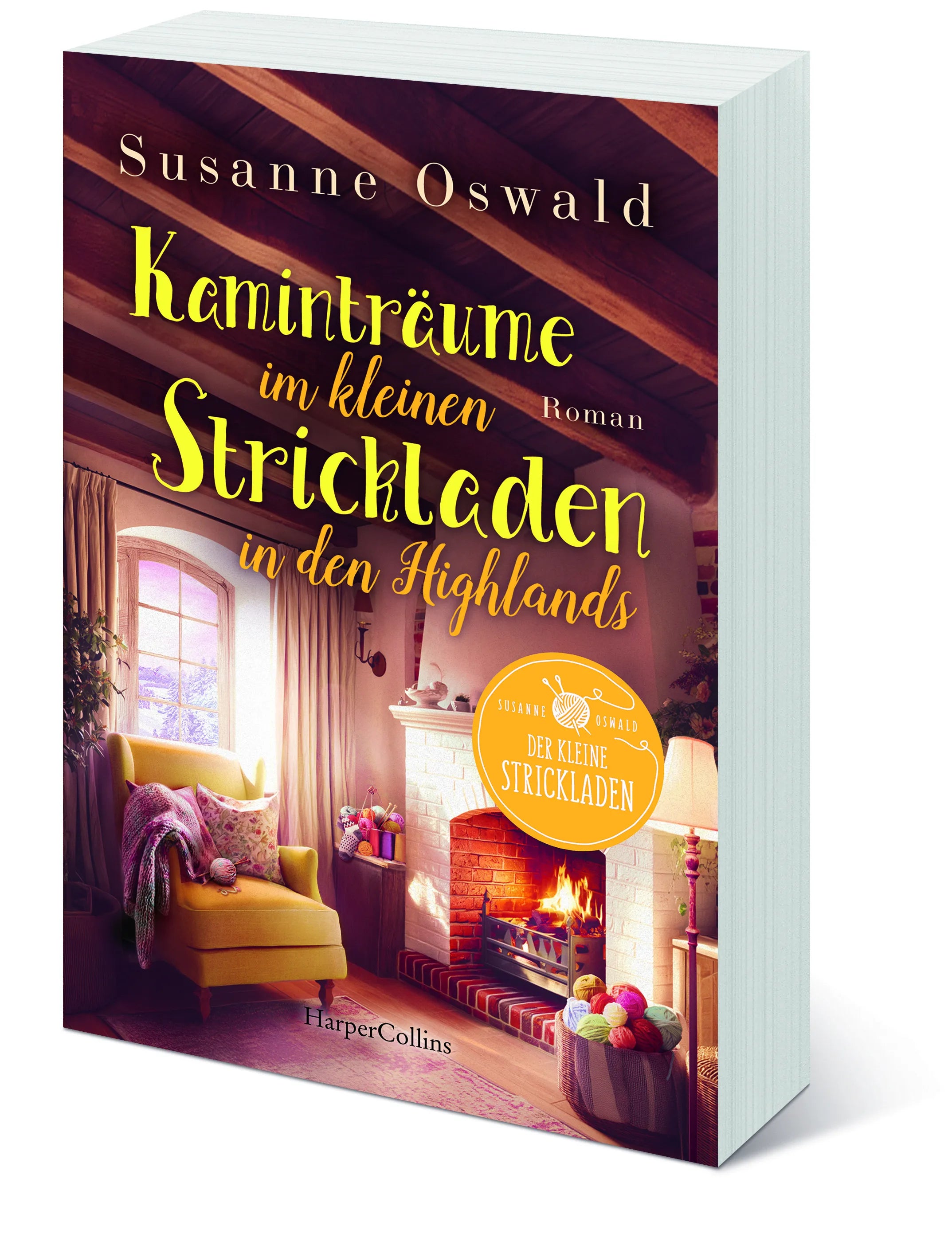 Innenansicht von 'Kaminträume im kleinen Strickladen in den Highlands' - Taschenbuch