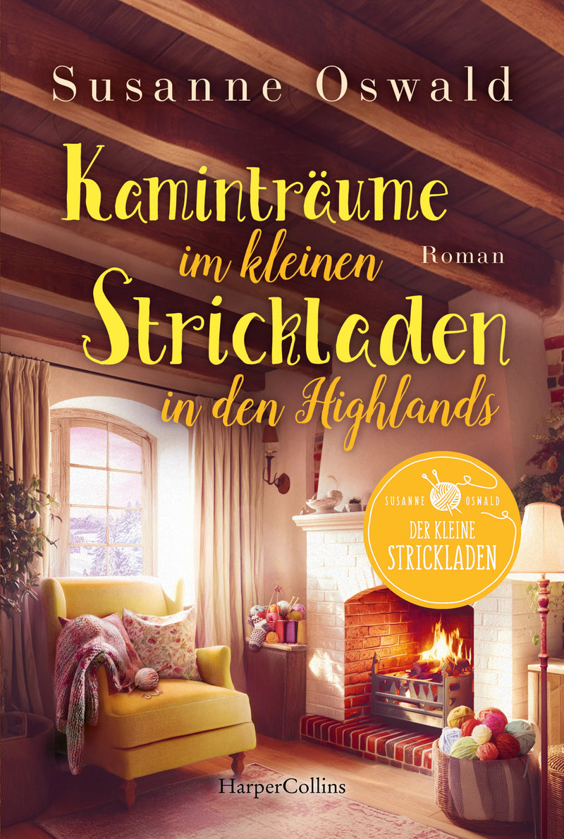 Kaminträume im kleinen Strickladen in den Highlands