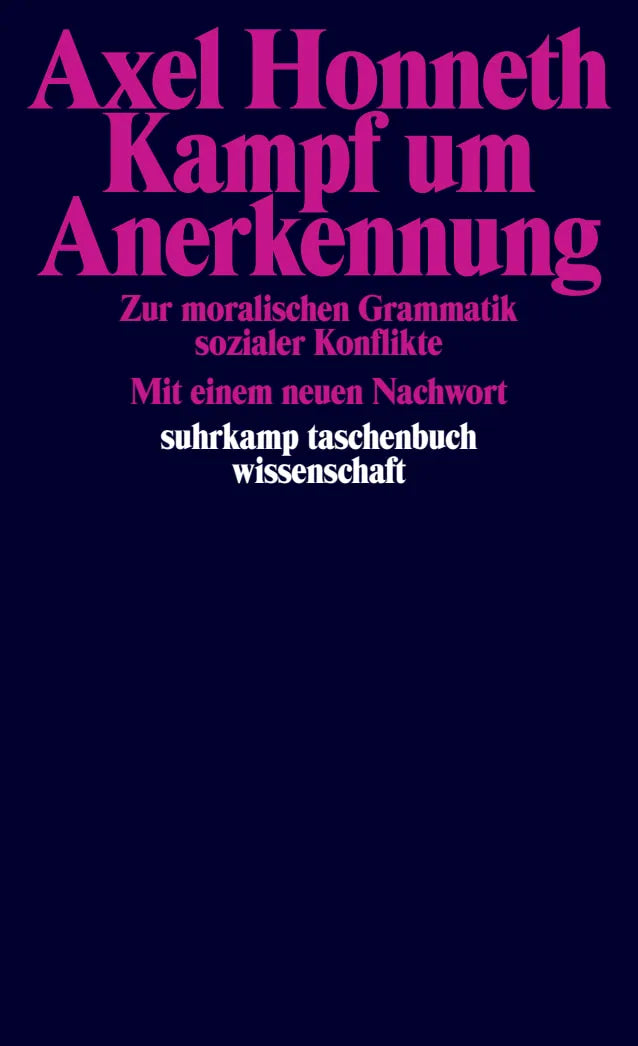 Buchcover von 'Kampf um Anerkennung' - Taschenbuch von Axel Honneth