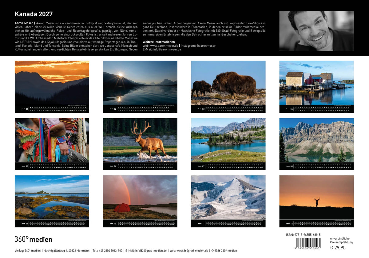 Kanada Premiumkalender 2027 – Ansicht