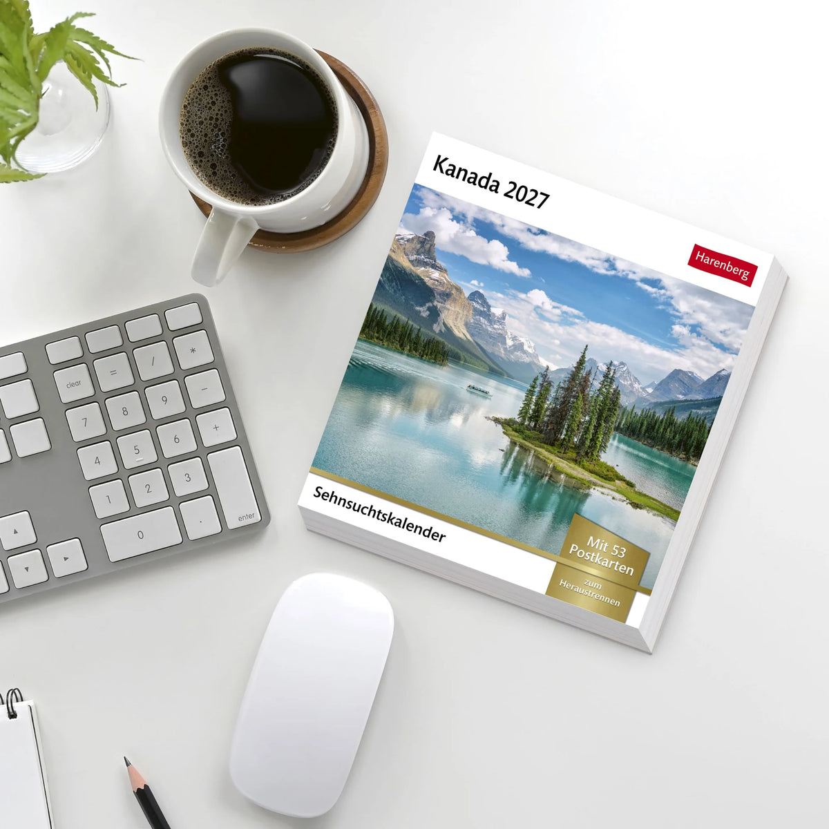 Kanada Sehnsuchtskalender 2027 - Wochenkalender mit 53 Postkarten – Ansicht