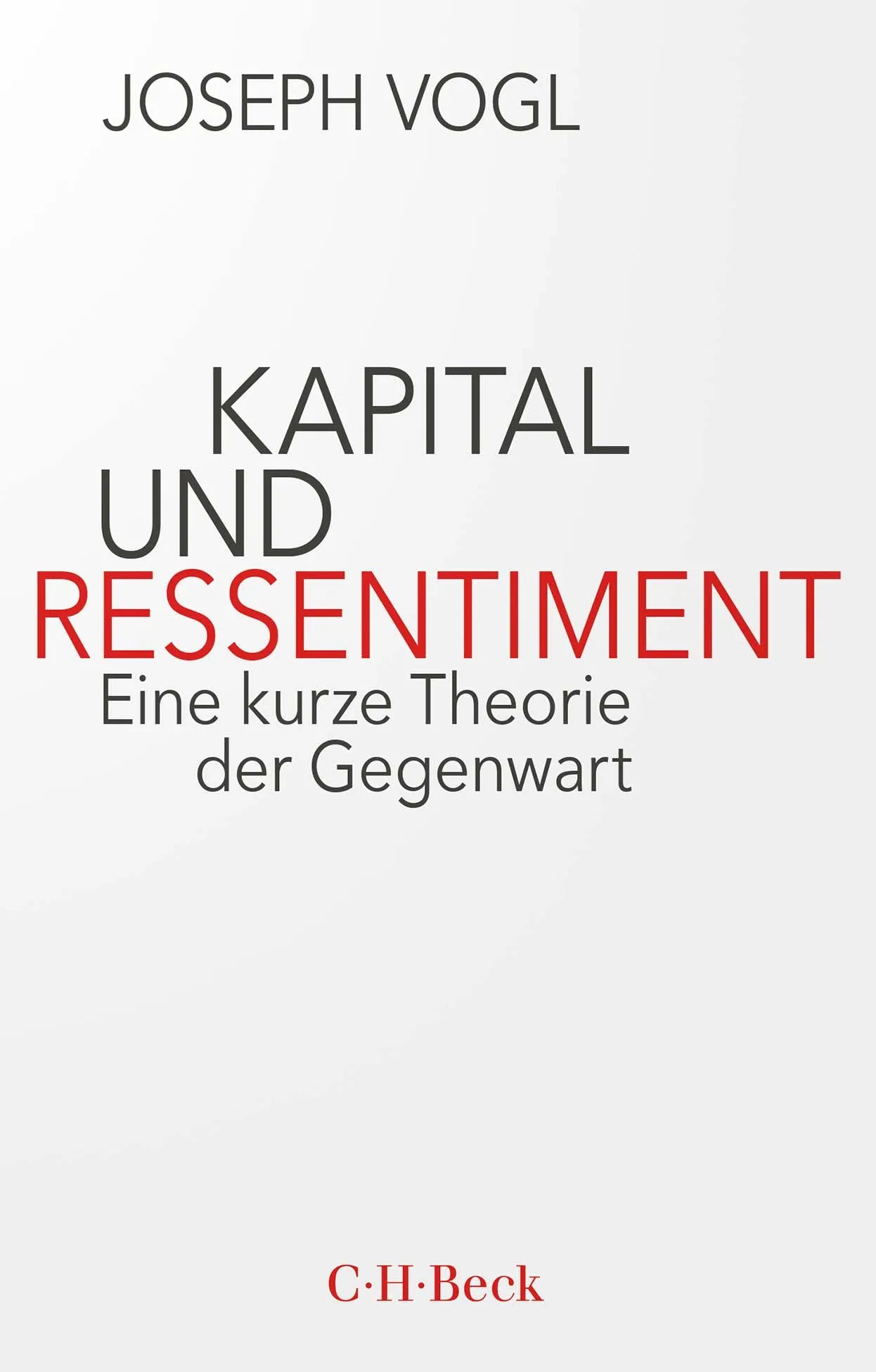 Buchcover von 'Kapital und Ressentiment' - Taschenbuch von Joseph Vogl