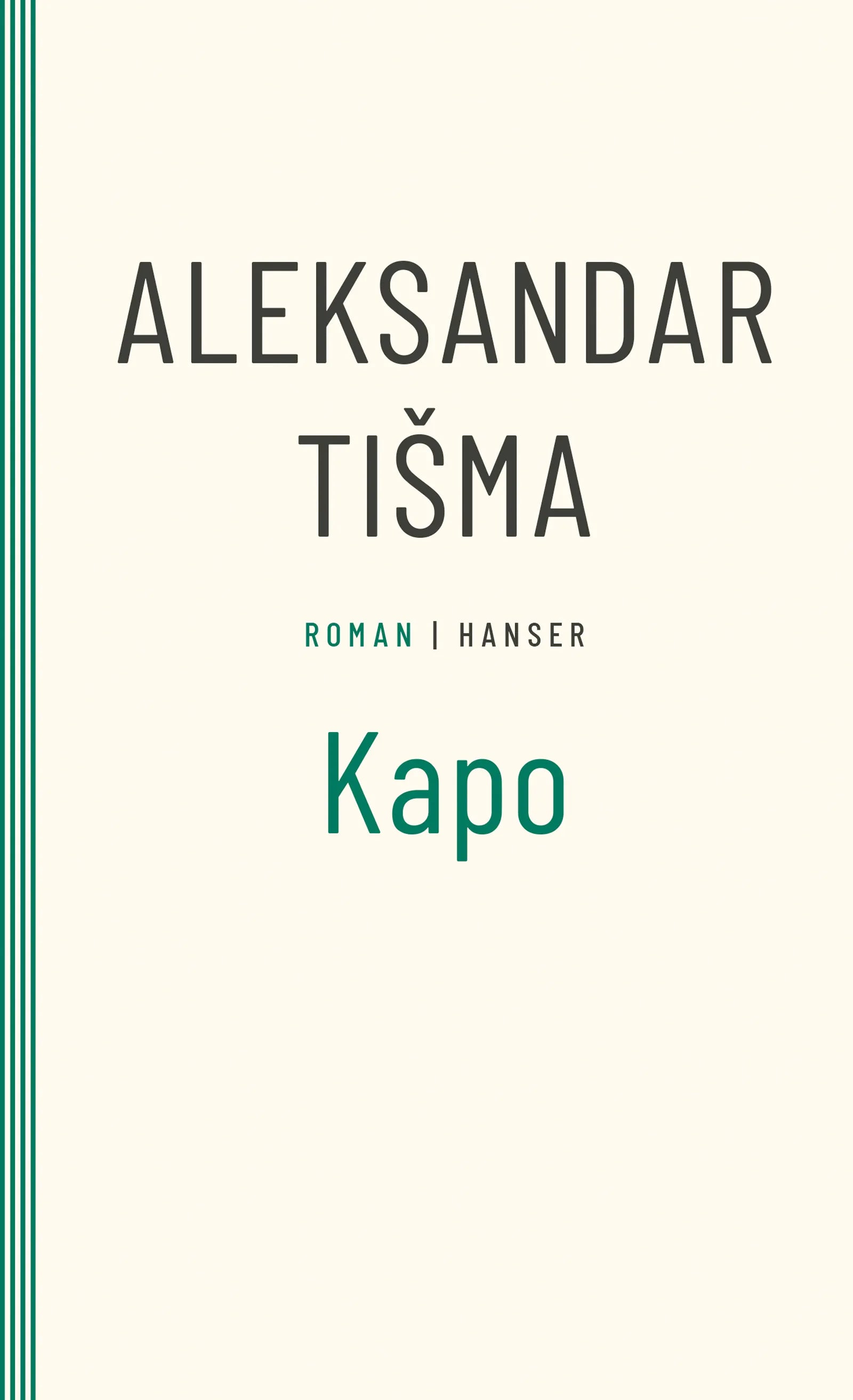 Buchcover von 'Kapo' - Taschenbuch von Aleksandar Tisma