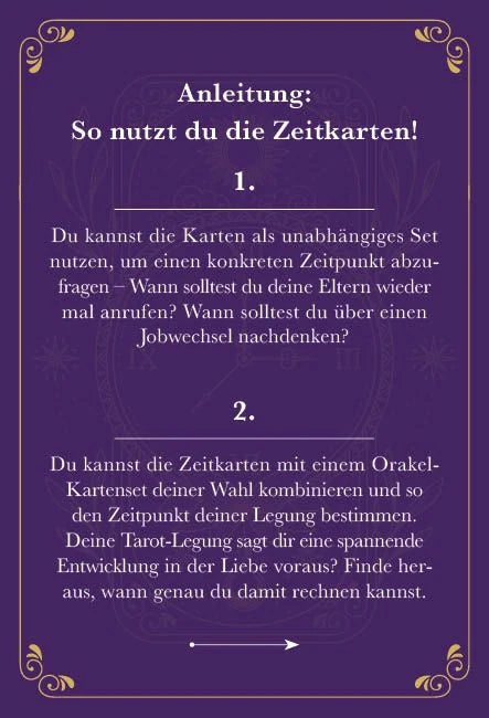 Kartenbox: Perfect Timing – Zeitkarten – Ansicht