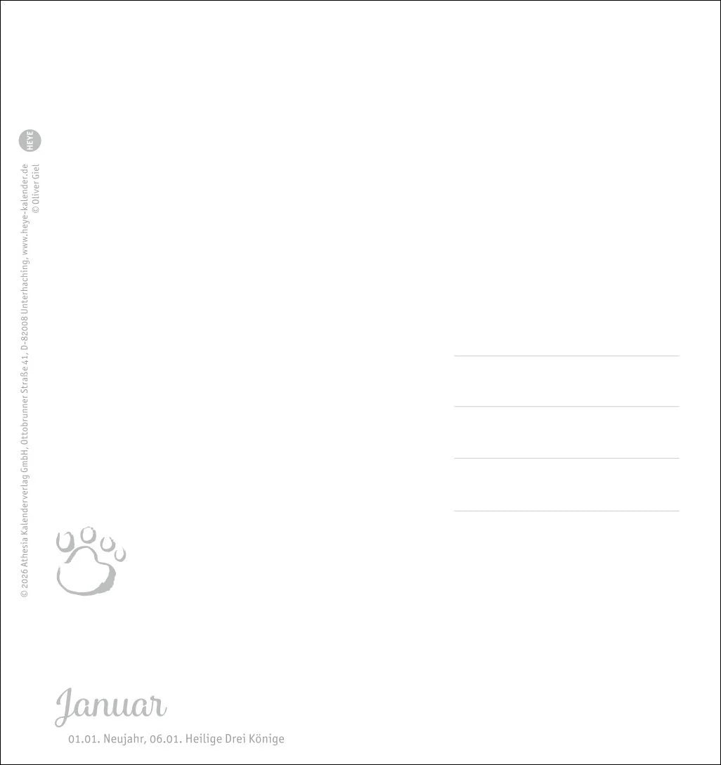 Katzen Postkartenkalender Kleine Tiger 2027 – Ansicht