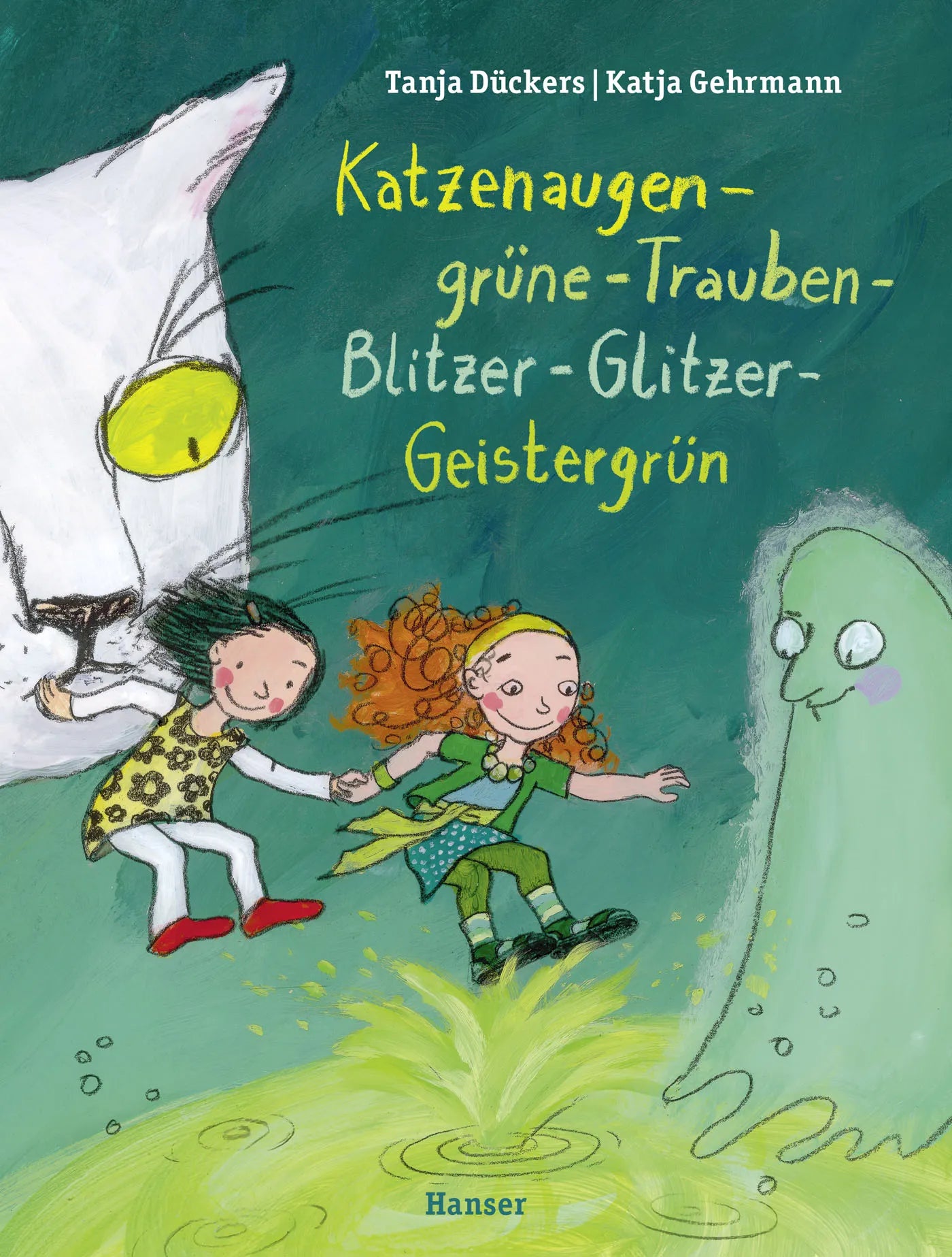 Buchcover von 'Katzenaugen-grüne-Trauben-Blitzer-Glitzer-Geistergrün' - Gebundene Ausgabe von Tanja Dückers