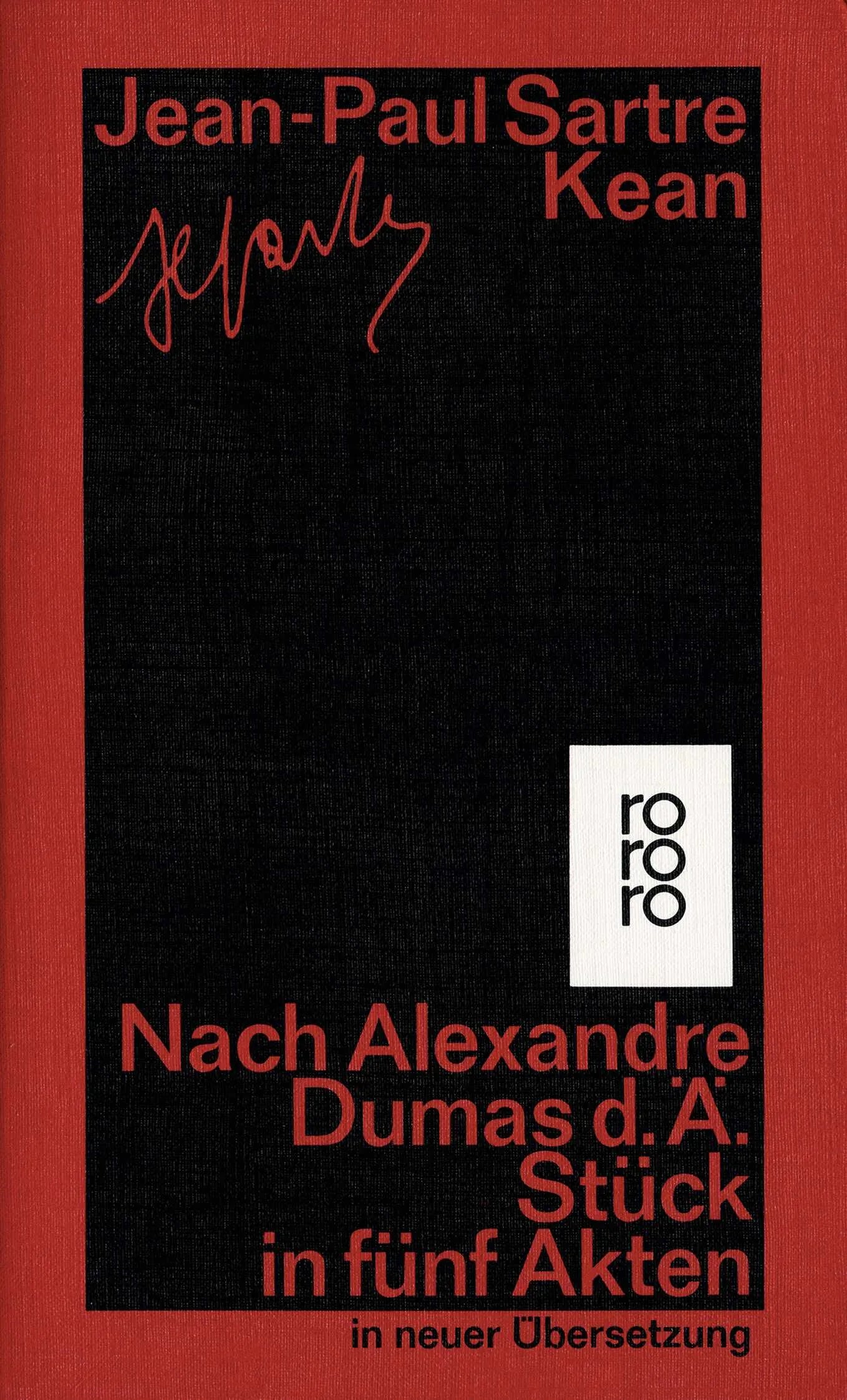 Buchcover von 'Kean' - Taschenbuch von Jean-Paul Sartre