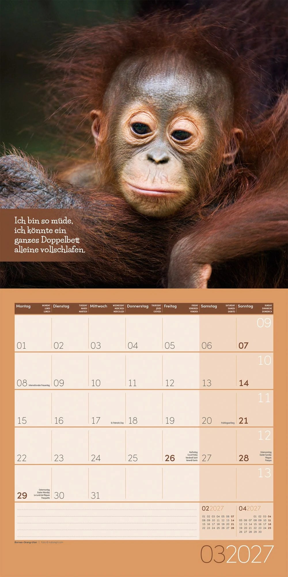 Keep Smiling Kalender 2027 - 30x30 - Art12 – Ansicht