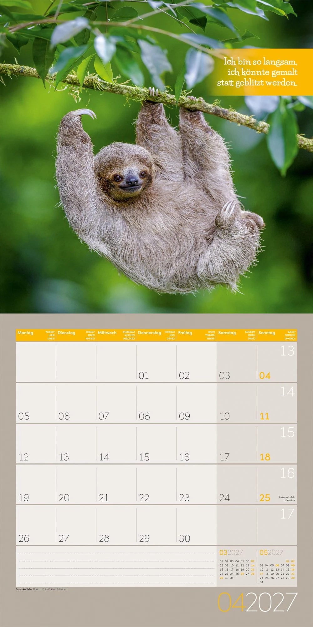 Keep Smiling Kalender 2027 - 30x30 - Art12 – Ansicht