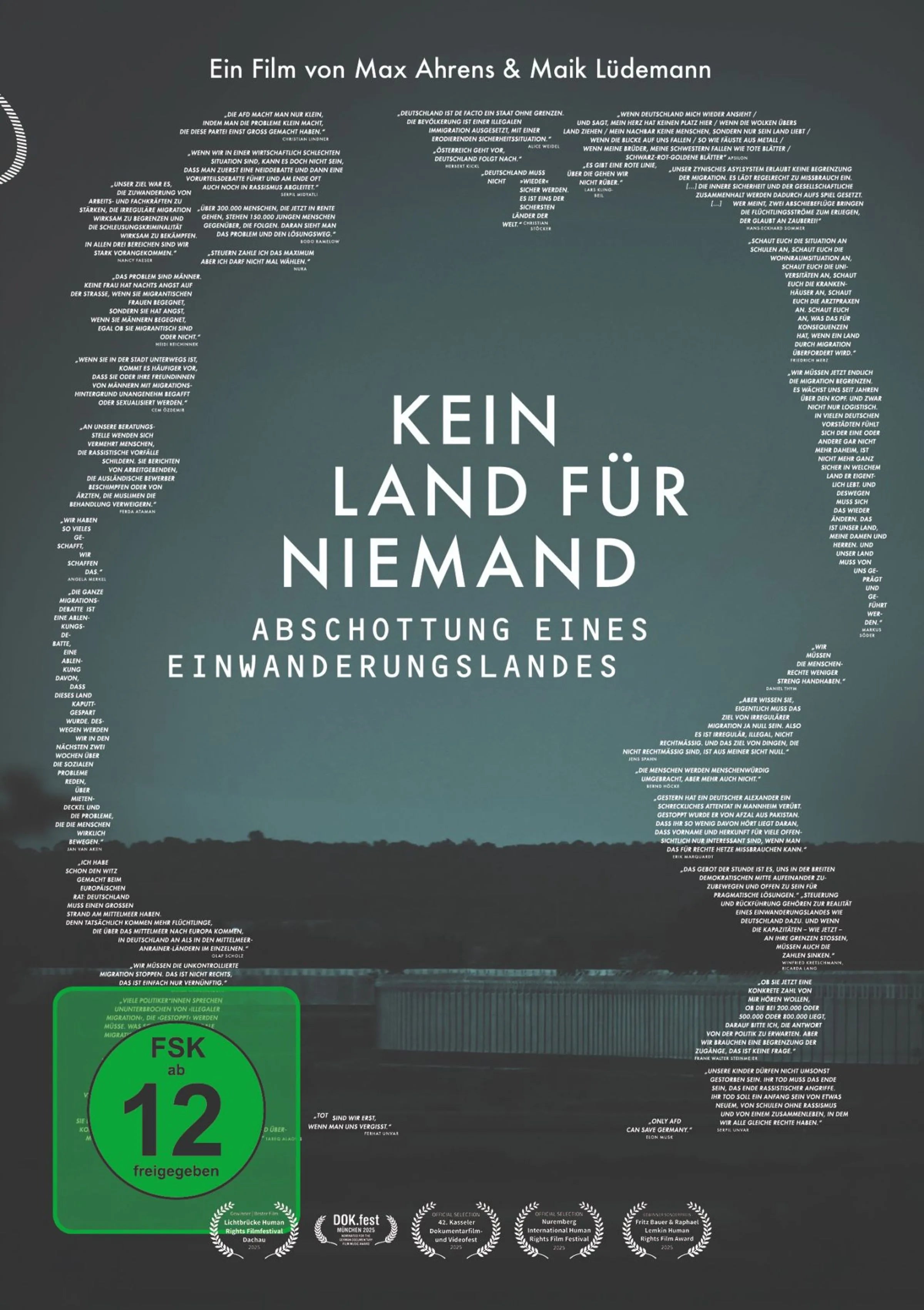 DVD-Cover: Kein Land für Niemand - Abschottung eines Einwan. Regie: Max Ahrens