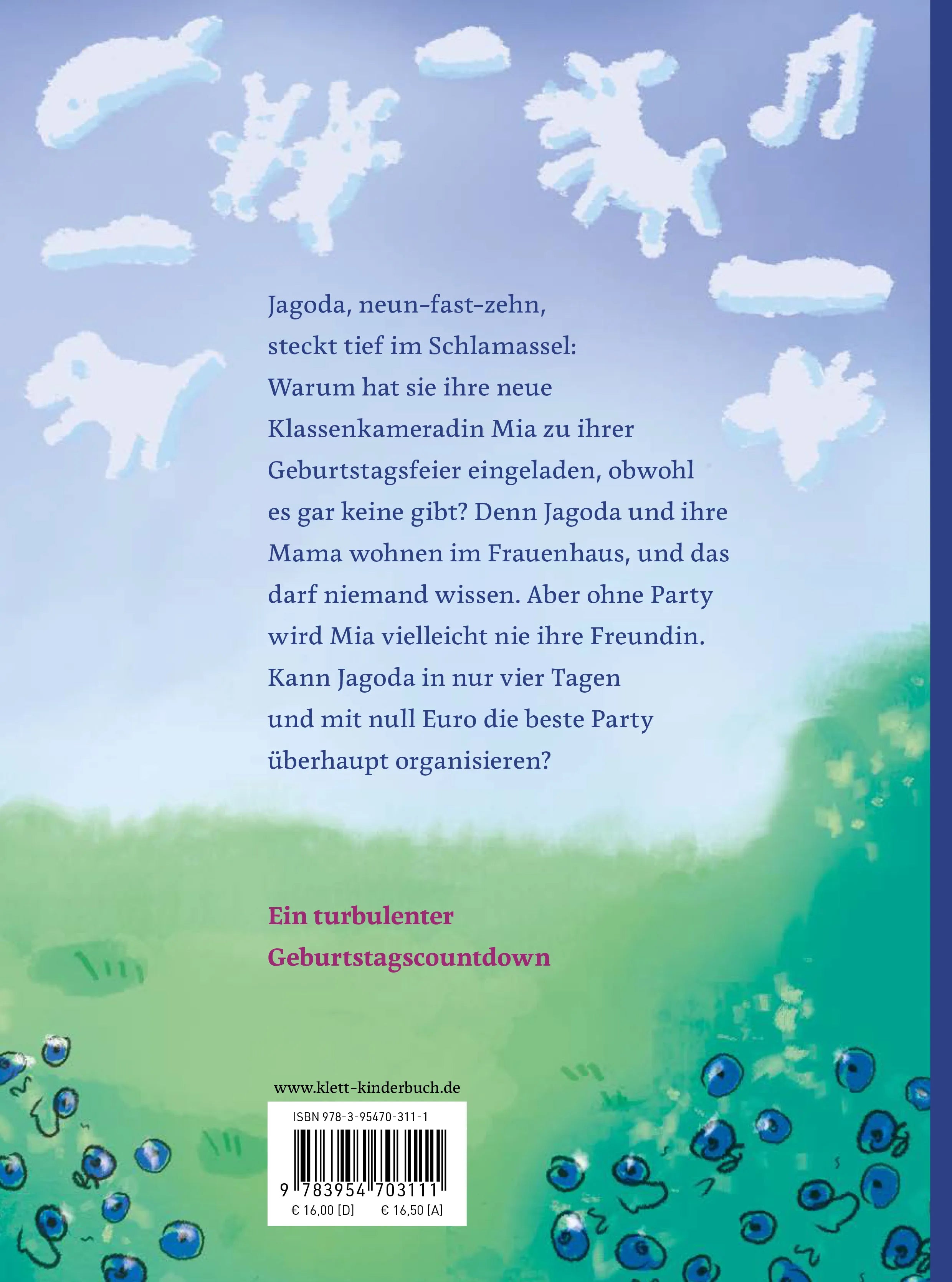Buchrückseite von 'Keine Party ist auch keine Lösung' mit Klappentext - Gebundene Ausgabe