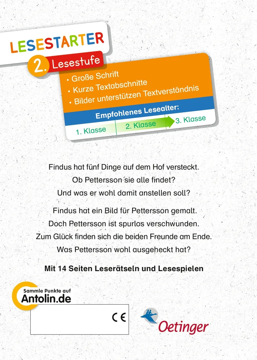 Rückseite: Kennst du Pettersson und Findus? Zwei Abenteuer in einem Band (Hardcover)
