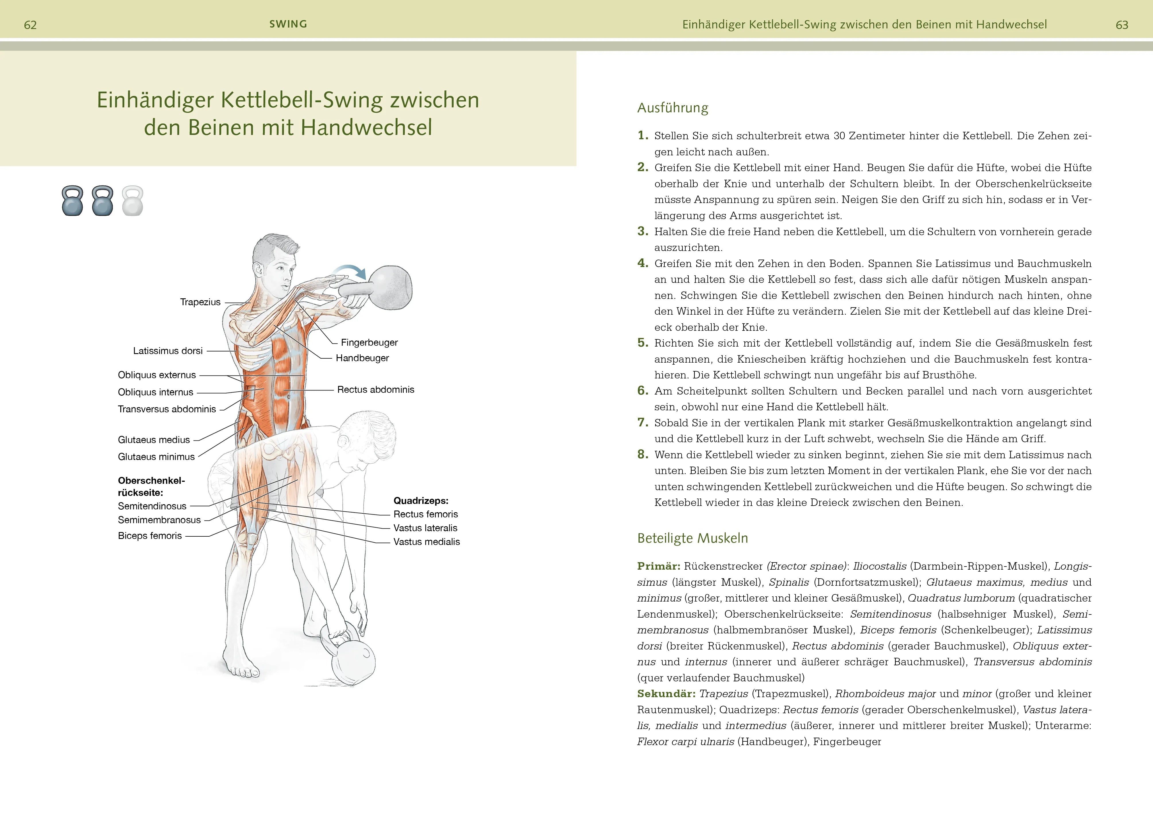 Innenansicht von 'Kettlebell-Training-Anatomie' - Taschenbuch