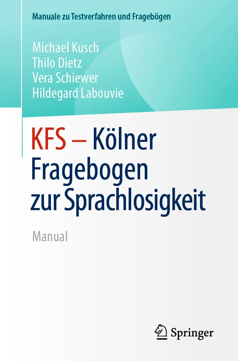 Cover: KFS - Kölner Fragebogen zur Sprachlosigkeit (E-Book) von Michael Kusch