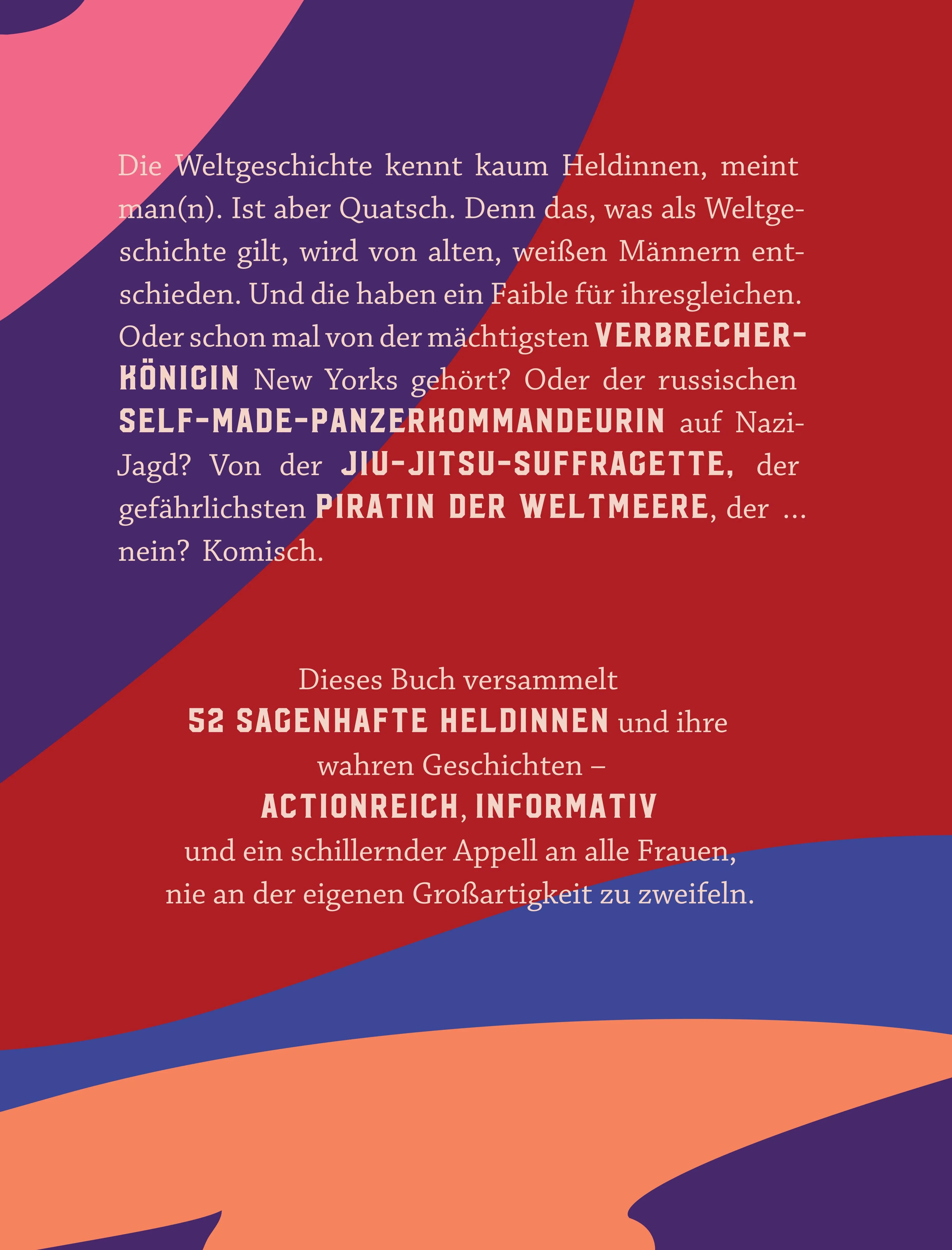 Buchrückseite von 'Kick-Ass Women' mit Klappentext - Gebundene Ausgabe