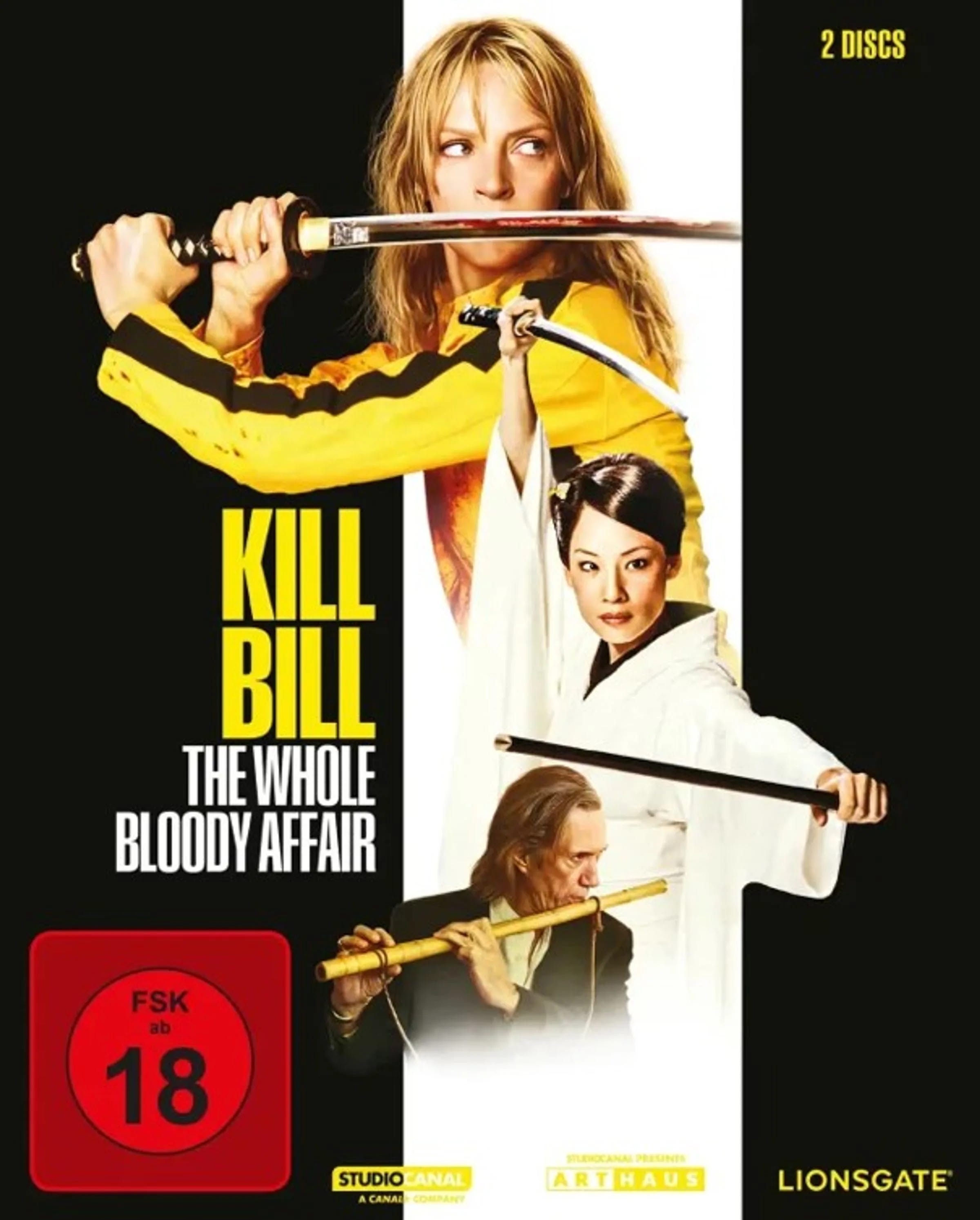 Blu-ray-Cover: Kill Bill: The Whole Bloody Affair. Regie: Quentin Tarantino