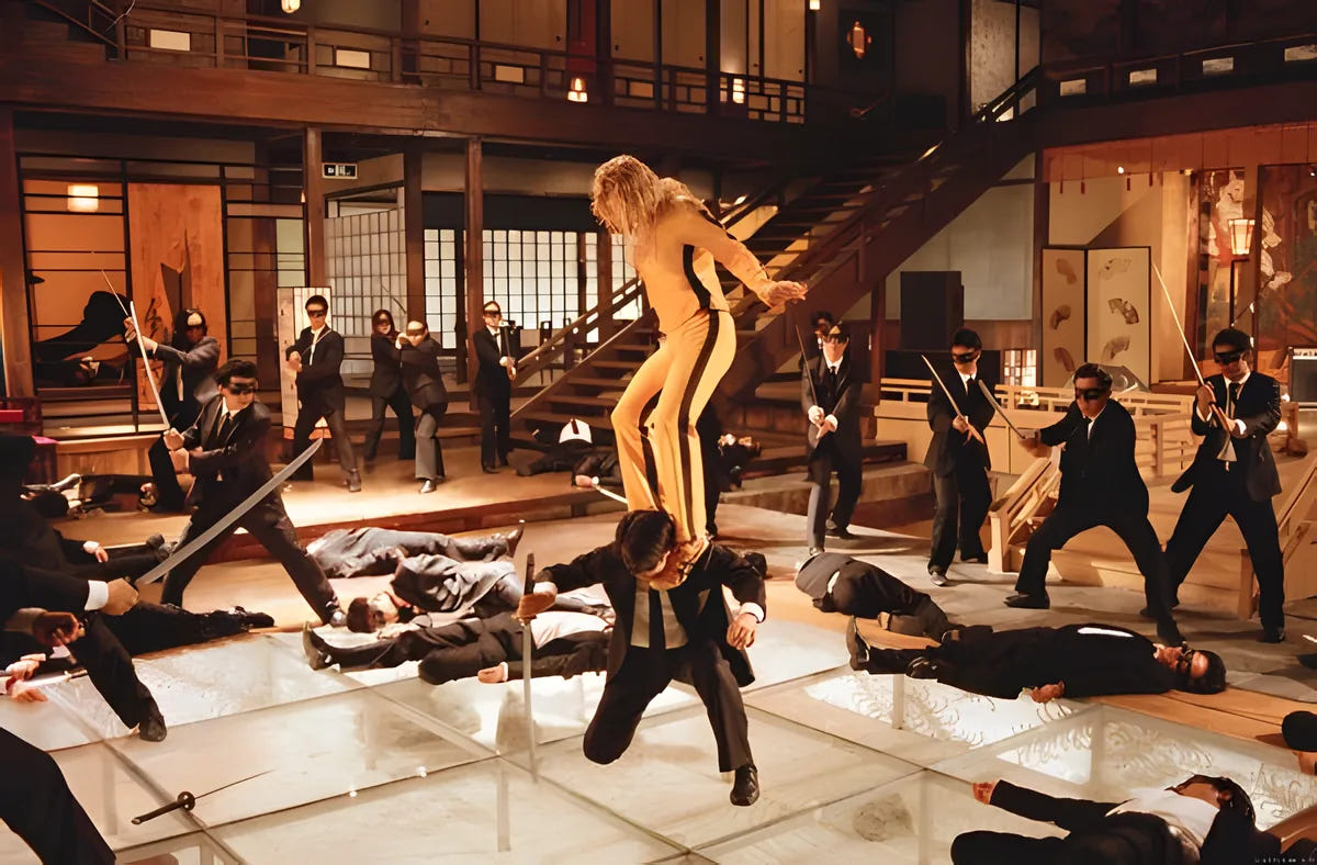 Filmszene 2 aus Kill Bill: The Whole Bloody Affair – Blu-ray. Regie: Quentin Tarantino